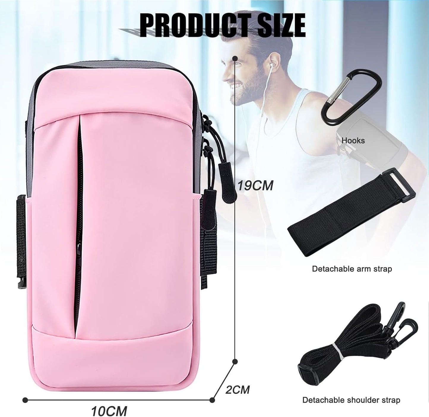 Phone Holder Arm Bands for Running Armband Small Crossbody Bags for Women Kids,iPhone 15 14 13 12 11 Pro Max Xs Xr X 6 7 8 Plus SE Mini Galaxy Ultra Edge S24 S23 Note