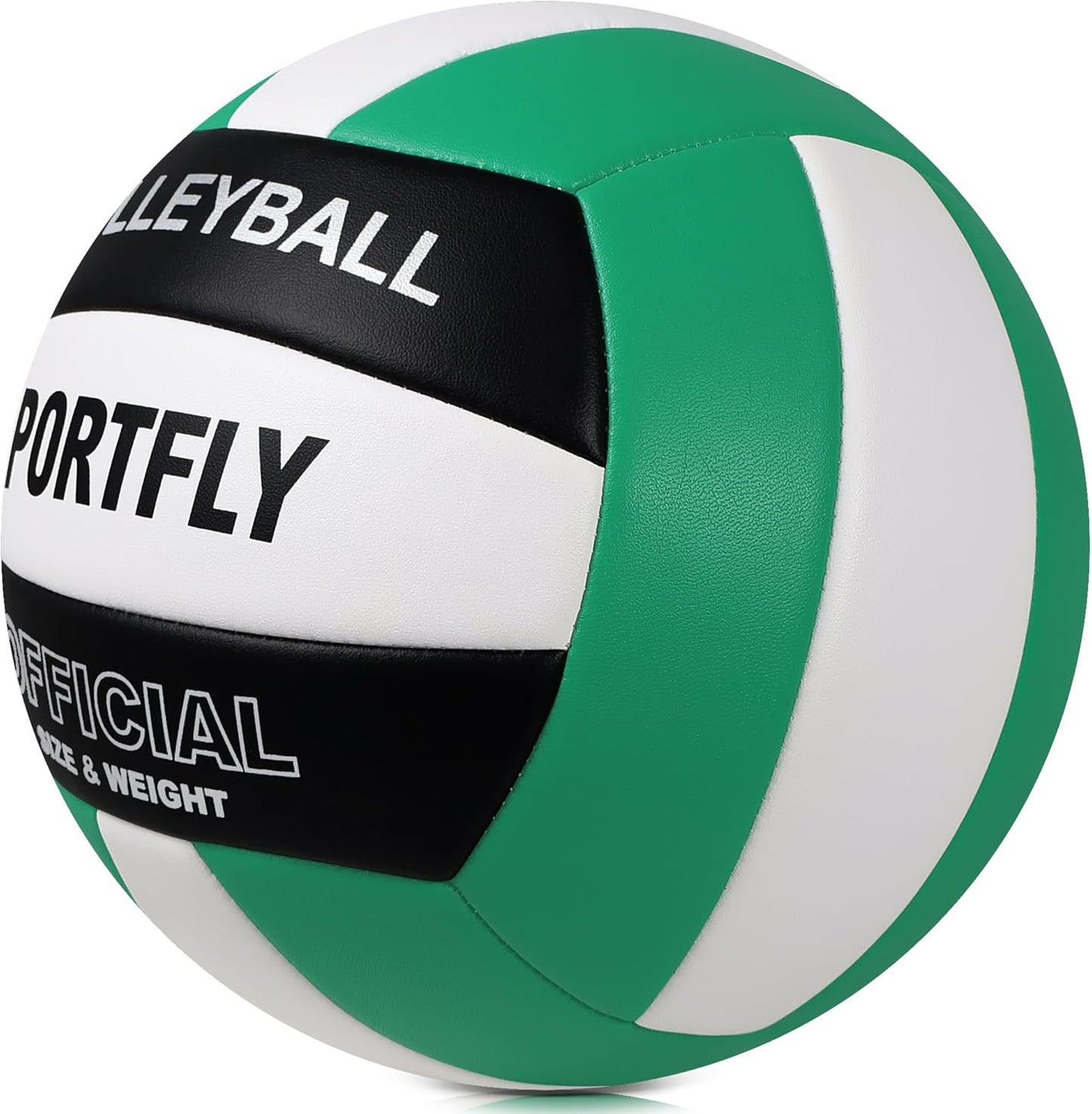 Official Size 5 Volleyball, Soft Indoor Outdoor Volleyball for Game Gym Training Beach Play, 2 Pcs Per Pack with Pump Kit