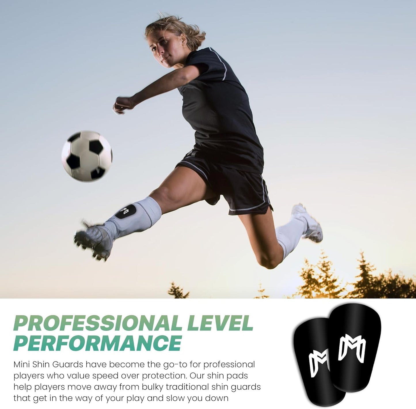 MiniGuards - Mini Shin Guards for Soccer Players - Tiny Shin Pads for Men, Women, Teens - Miniature Shin Guards 3.9 x 2.4 inch - Perfect for High Level Soccer Athletes
