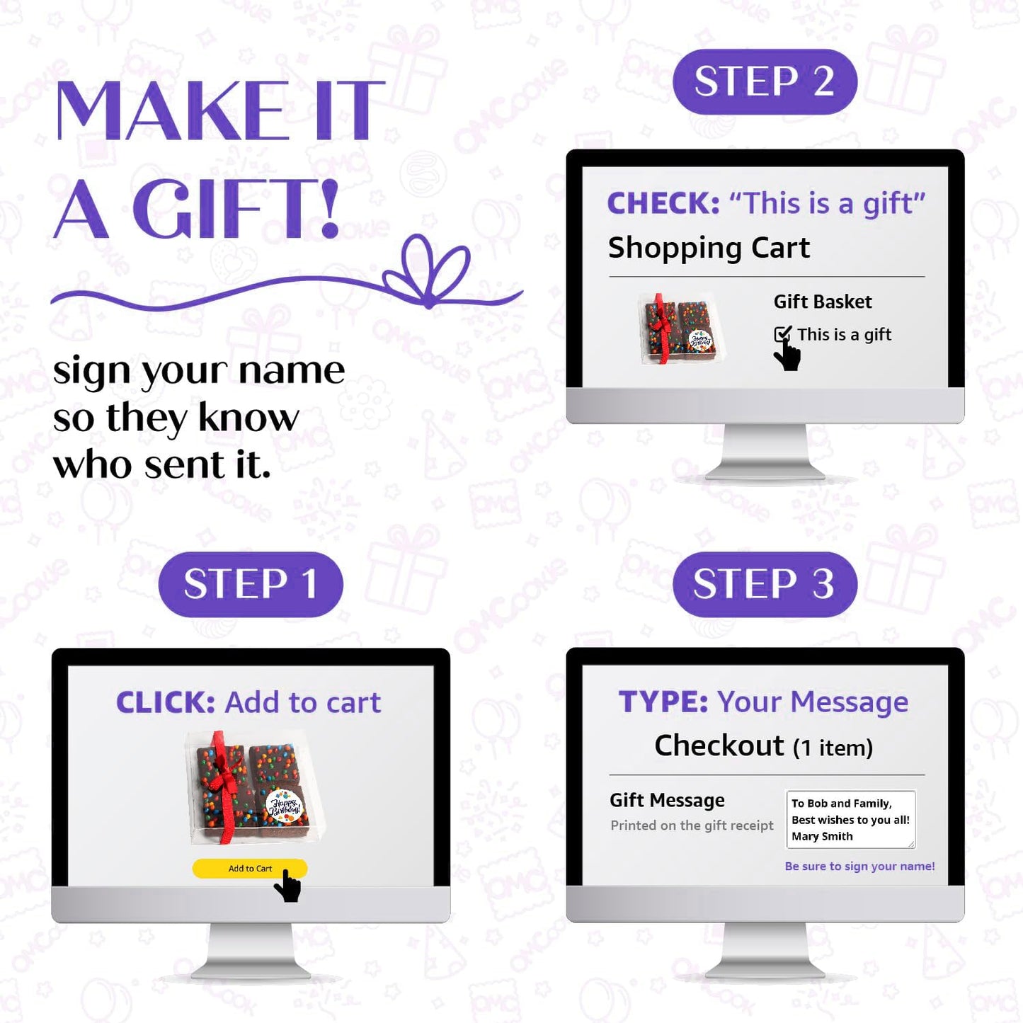 Happy Birthday To You 4 Pack Individually Wrapped Brownies