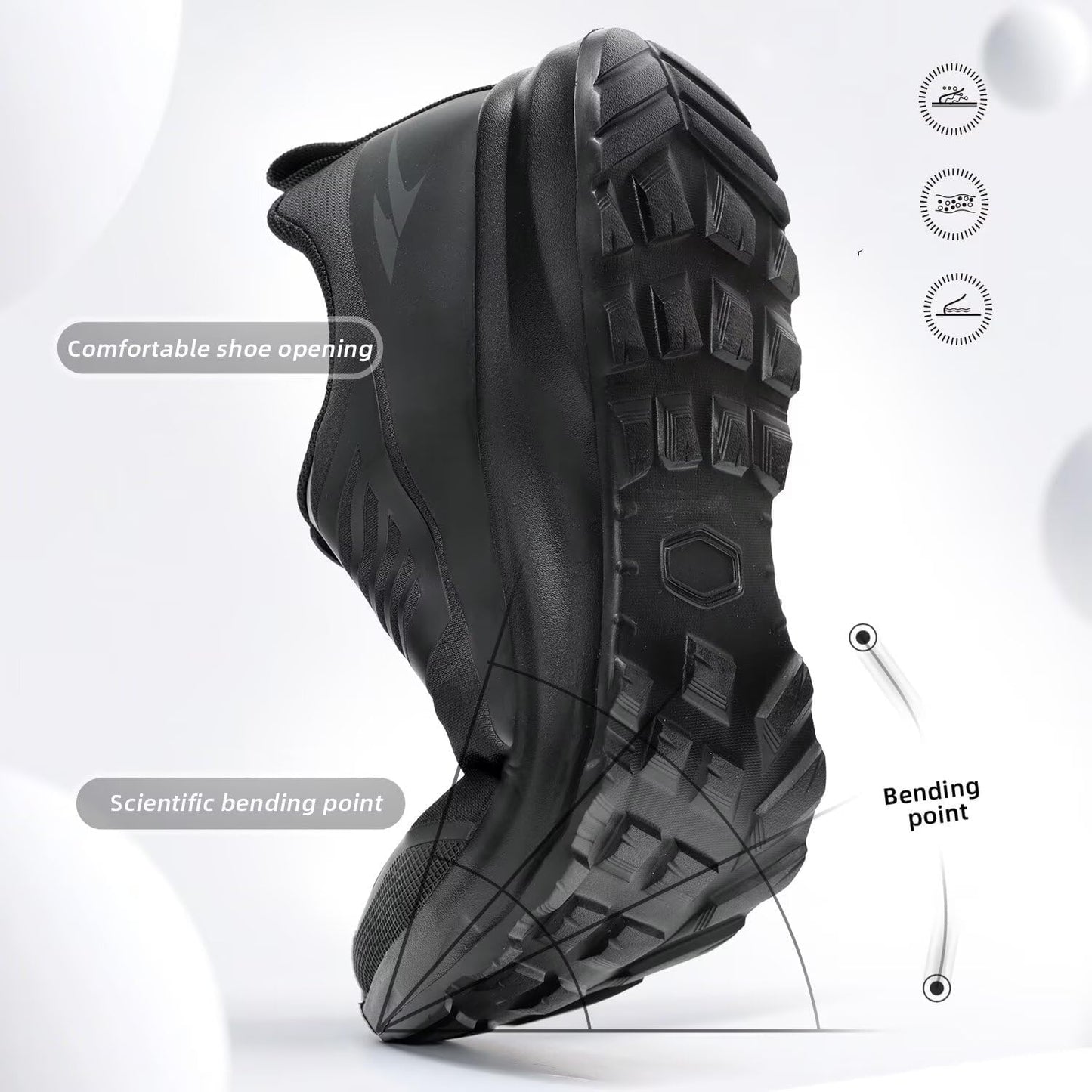 Mens Trail Running Shoes Fashion Walking Hiking Non Slip Sneakers Tennis Cross Training Outdoor Casual Workout Trainers