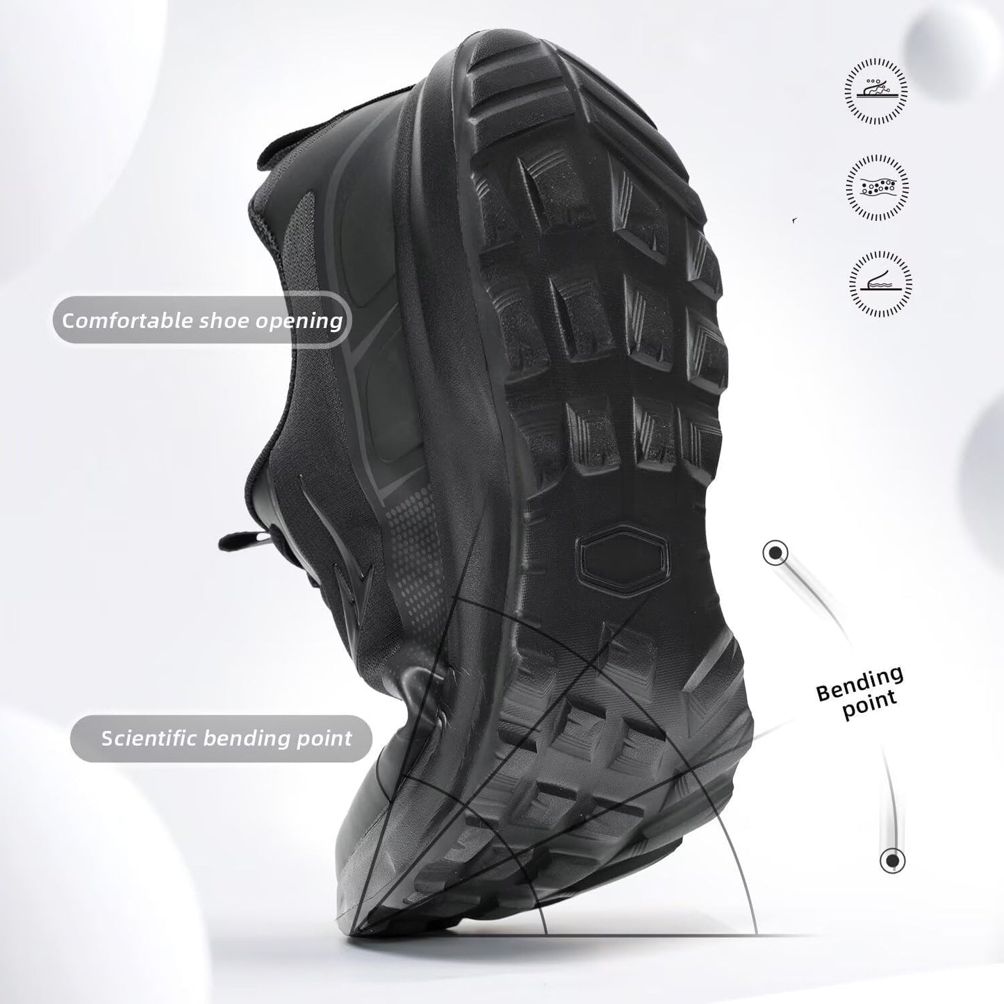 Mens Trail Running Shoes Fashion Walking Hiking Non Slip Sneakers Tennis Cross Training Outdoor Casual Workout Trainers