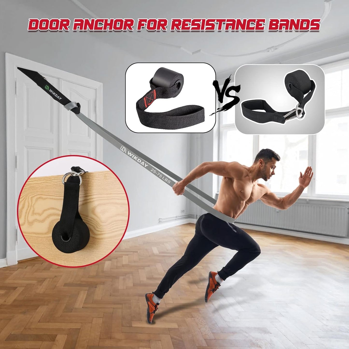 Resistance Bands, Pull Up Bands, Workout Bands for Exercise, Thick Heavy Resistance Band Set with Door Anchor, Elastic Bands for Body Stretching, Crossfit Training at Home/Gym Men & Women Women