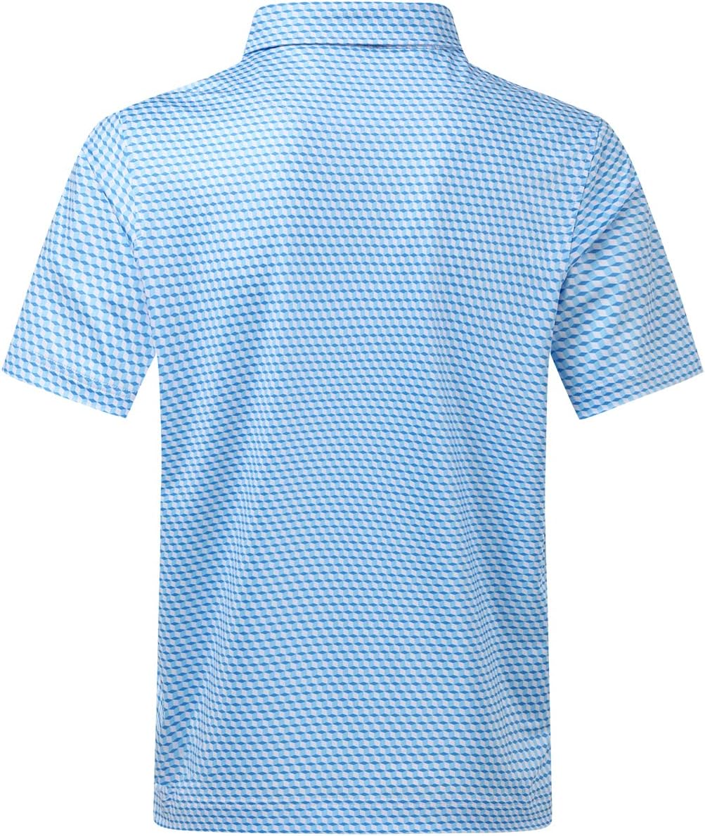 DEOLAX Mens Polo Shirts Fashion Print Mens Golf Shirt Dry Fit Mens Golf Polo Short Sleeve Quick Dry Funny Golf Shirt for Men
