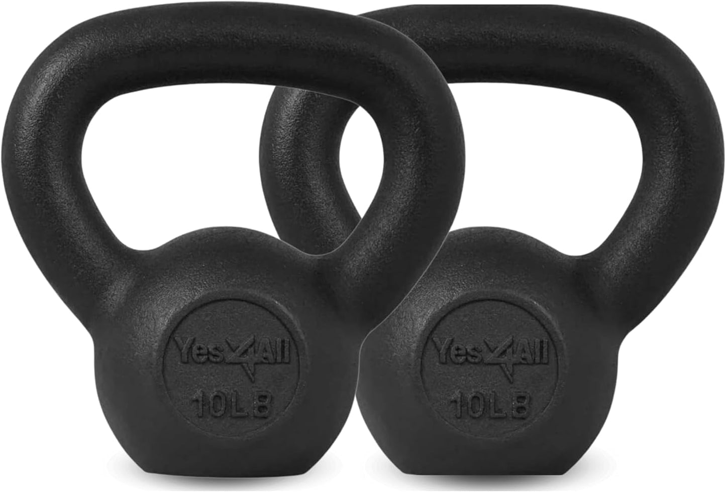 Yes4All 5-80 lbs Cast Iron Kettlebell for Dumbbell Weights Exercises, Gym, Full Body Home Workout Equipment, Push up, Grip and Strength Training