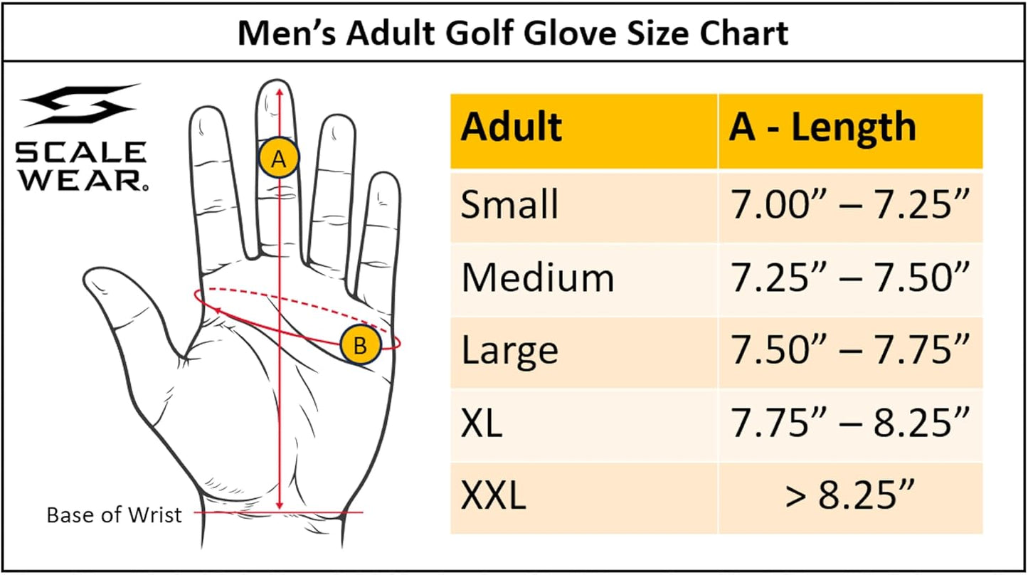 Shocker Camo Golf Glove Men's - Premium Cabretta100% Leather, Durable Grip, White and Camo, Adult Men's Golf Gloves, Funny Gag Gift, Left & Right Handed, Small to XXL Sizes