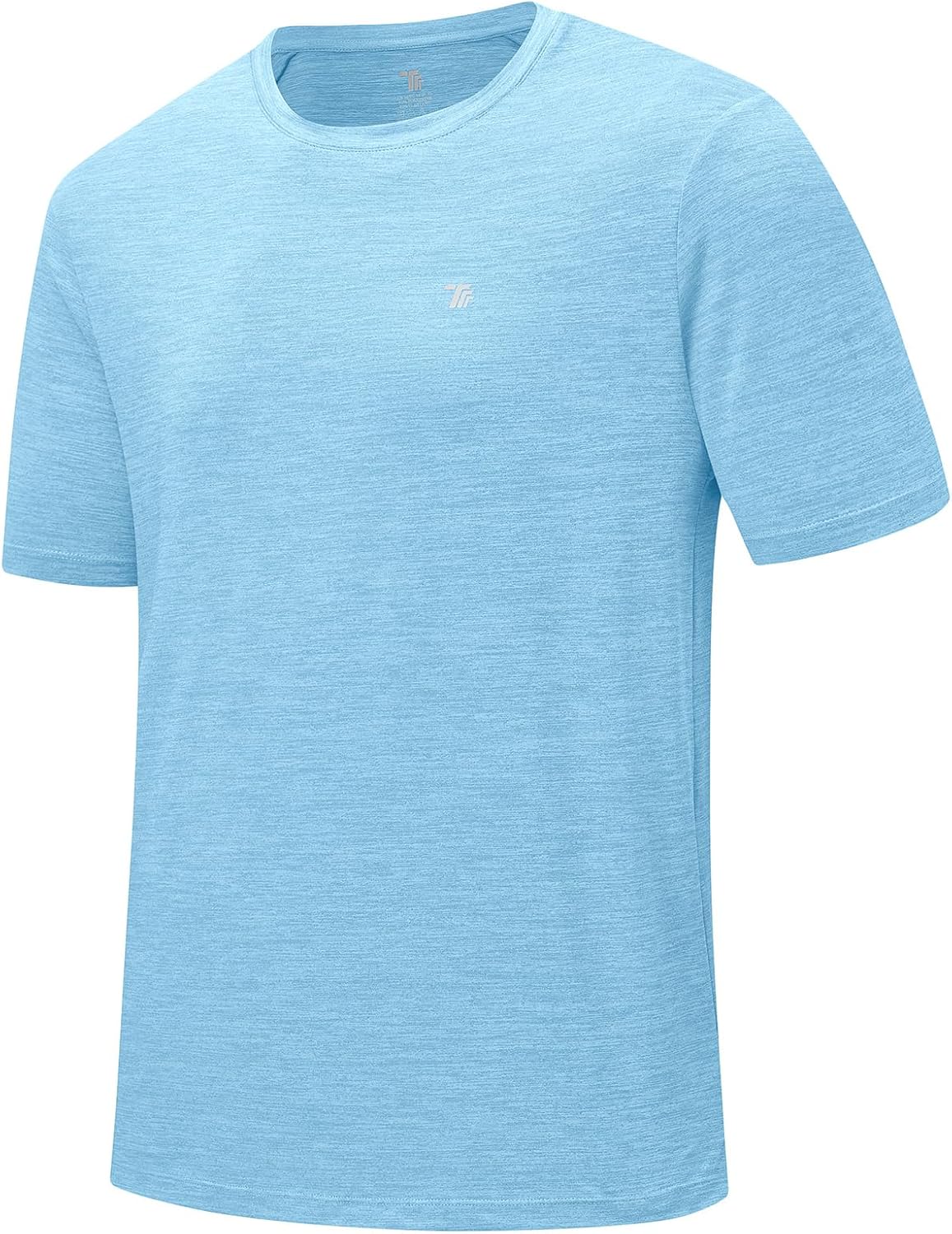 BGOWATU Men's Quick Dry Workout Athletic Shirts Lightweight Tennis Shirts for Men Running Gym Tops