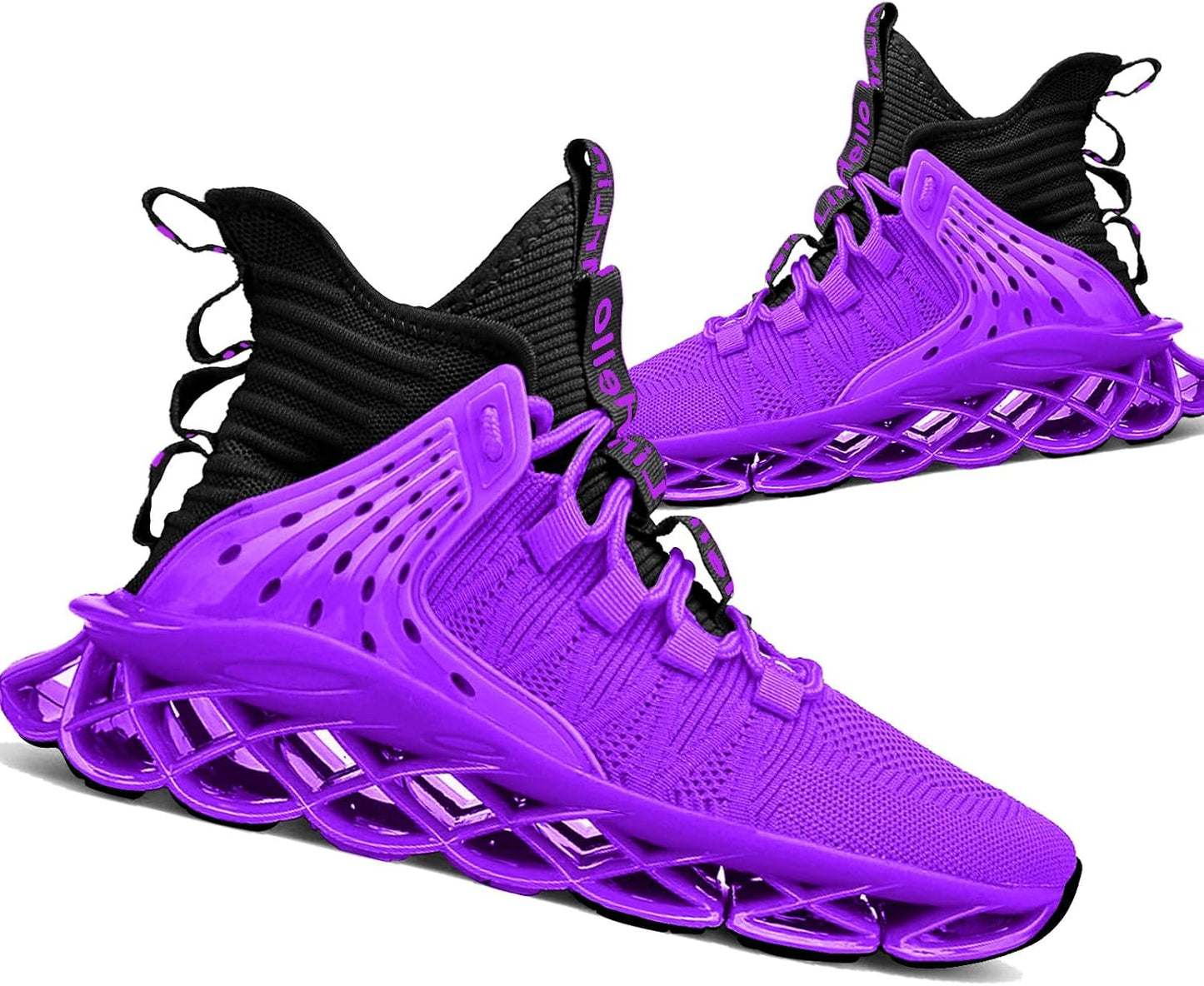 Hello MrLin Men's Running Shoes Non Slip Athletic Tennis Walking Blade Type Sneakers Hip Hop