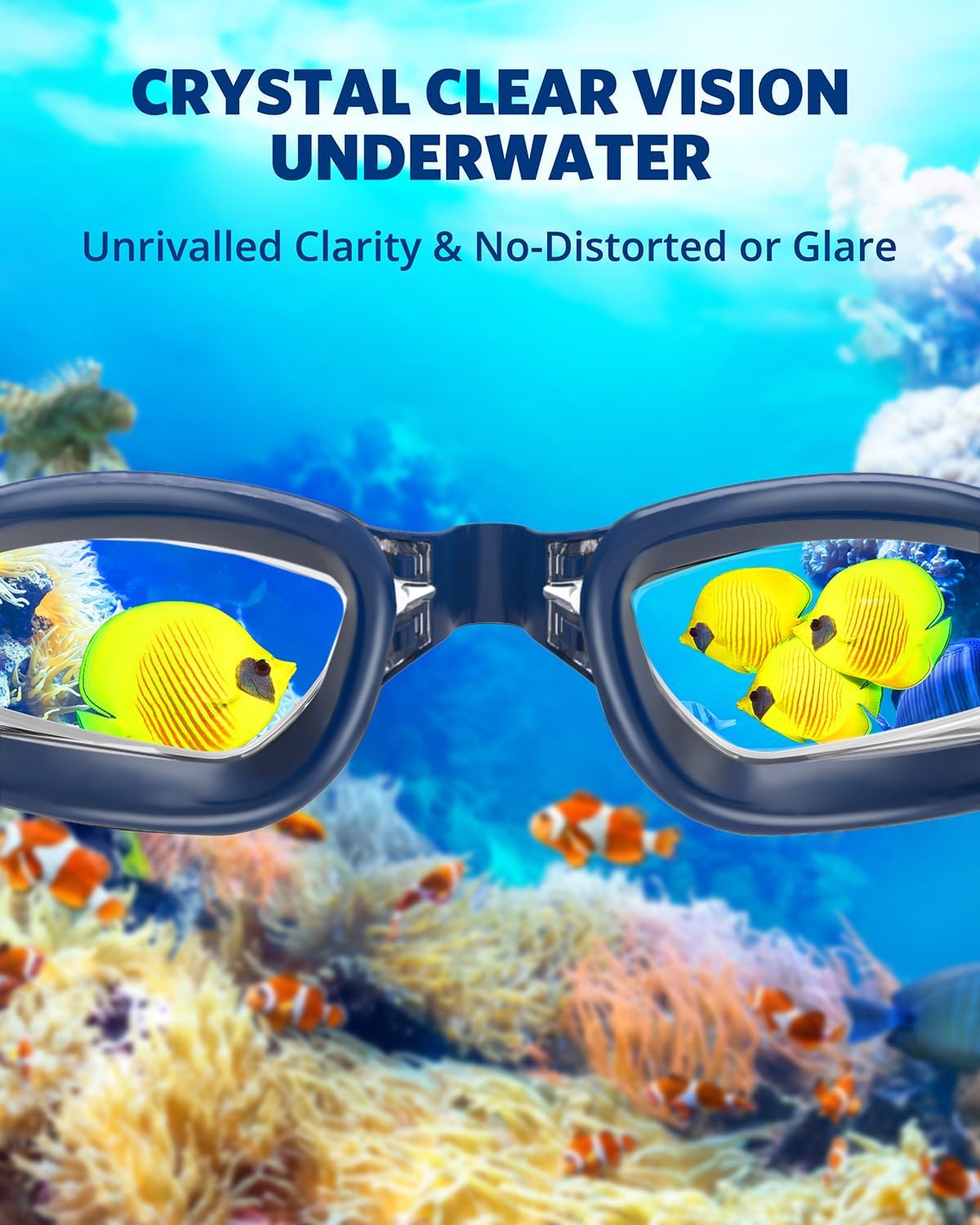 Aegend Swim Goggles, Swimming Goggles No Leaking Full Protection Adult Men Women Youth