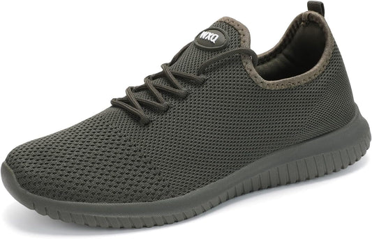 WXQ Men's Running Shoes Comfortable Lightweight Breathable Walking Shoes Mesh Workout Casual Sports Shoes