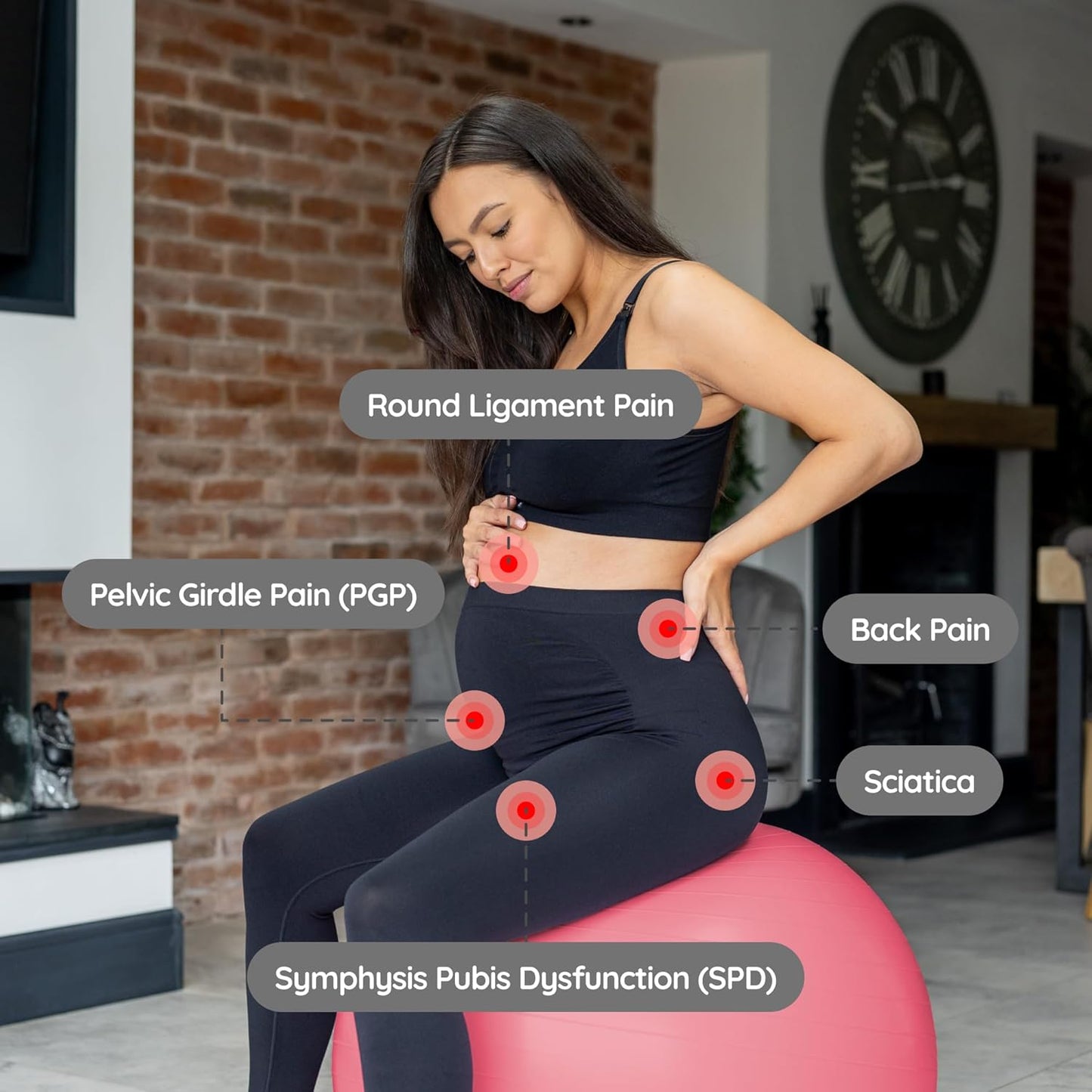 BABYGO® Birthing Ball for Pregnancy & Labor + Our Award Winning Book - Exercise, Birth & Recovery Plan, 5X Stronger Than a Yoga Ball with Eco Friendly Material