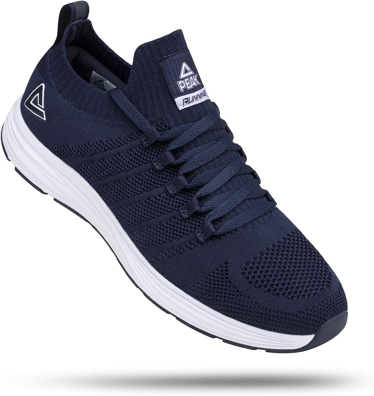 PEAK Mens Lightweight Walking Shoes Comfortable Slip On Sports Sneakers for Tennis, Gym, Running, Casual Workout