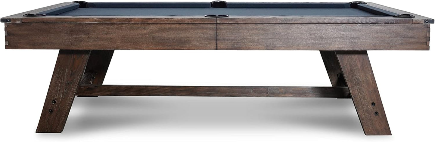 Nixon Billiards - Hunter Slate Billiard Pool Table (Wood Leg) - Brushed Walnut - 8FT - White Glove Installation