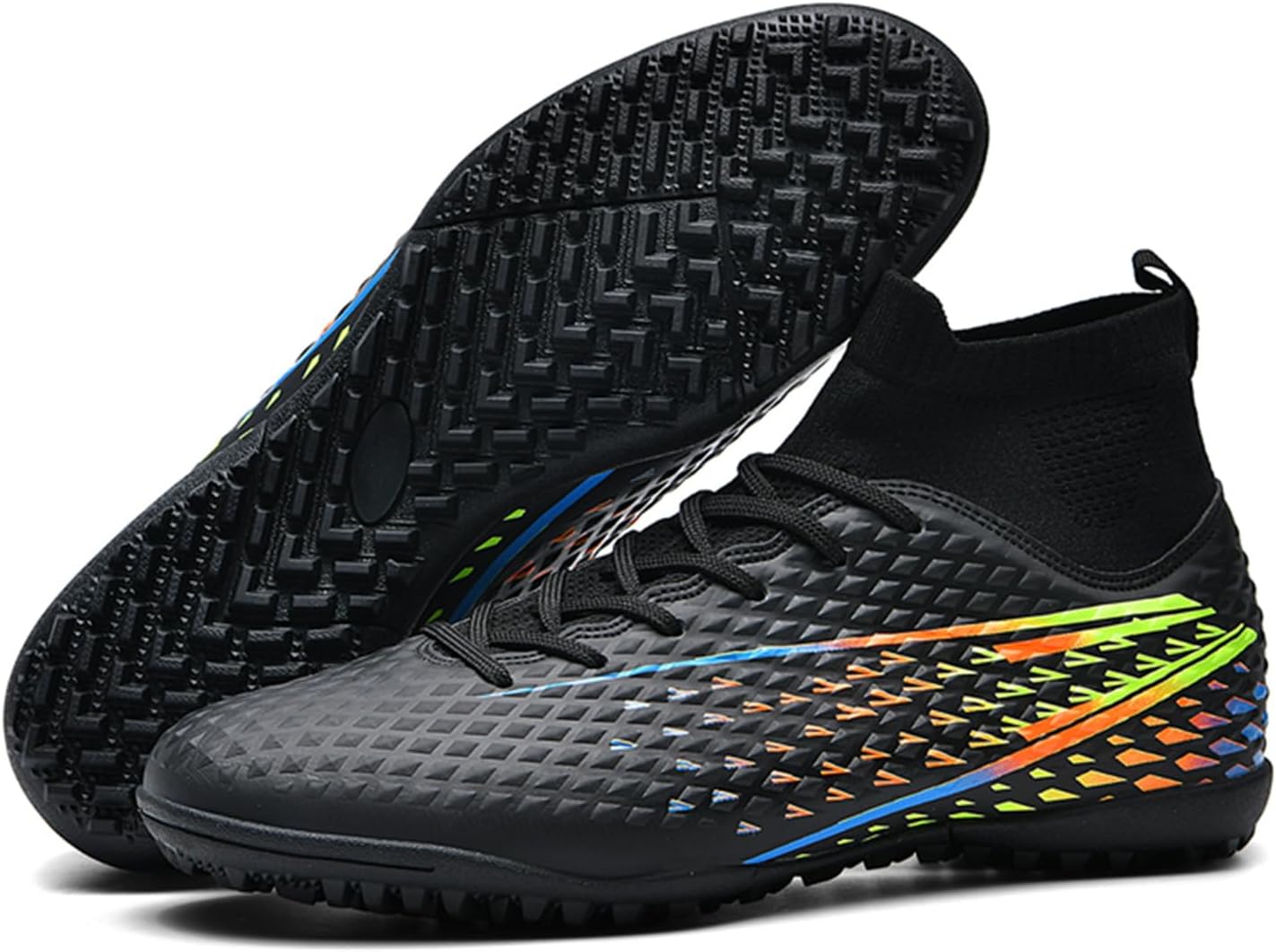 Mens Soccer Cleats Womens Indoor Soccer Shoes Wide Baseball Turf Shoes Adult Youth Rugby Shoes Big Boys Small Spikes AG TF Football Boots