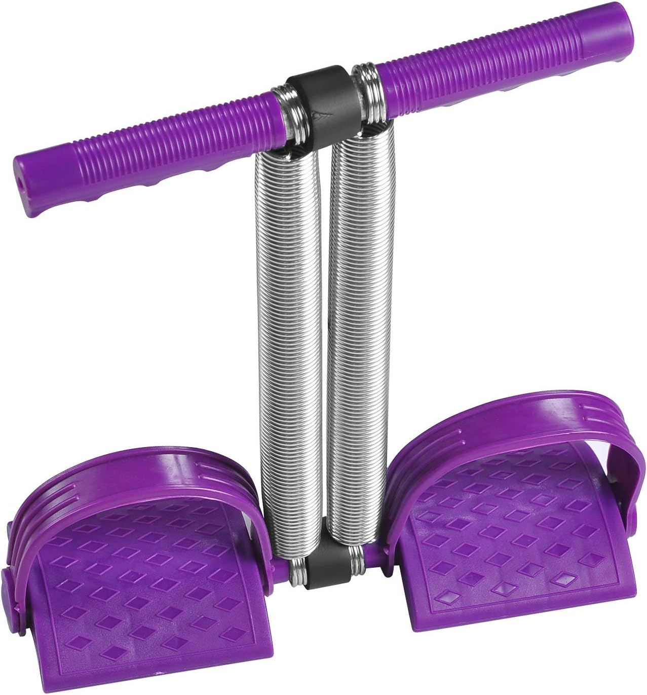 Elastic Sit Up Equipment, Pull Rope Dual Spring Tension Foot Pedal Sit Up Equipment for Abdominal, Leg Exerciser Tummy Trimmer Sport Fitness Slimming Training Bodybuilding at Home Gym