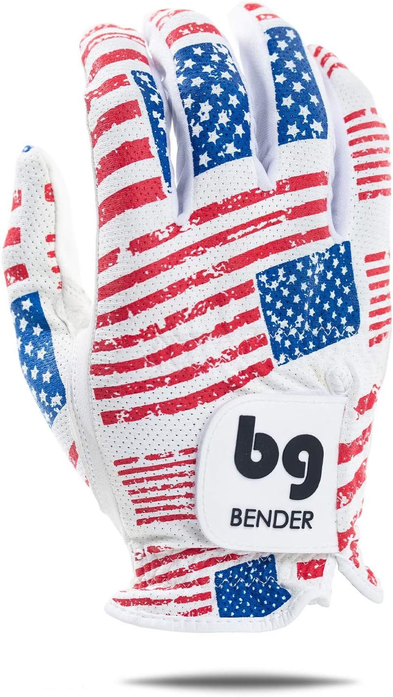 BG Bender - Mens Golf Glove, Durable Mesh Golf Gloves, Unique Golf Gloves