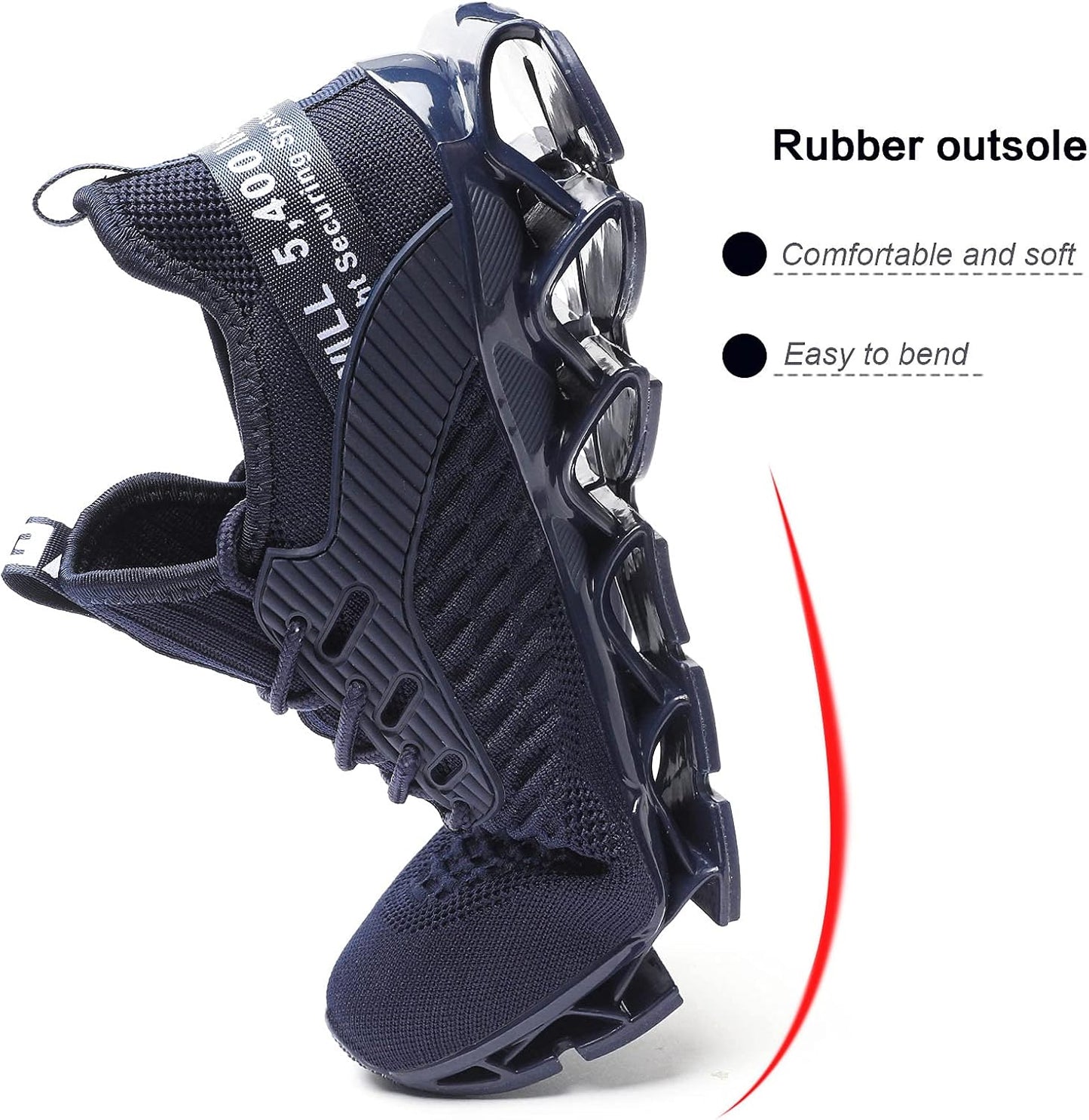 Men's Running Shoes Blade Tennis Walking Fashion Sneakers Breathable Non Slip Gym Sports Work Trainers