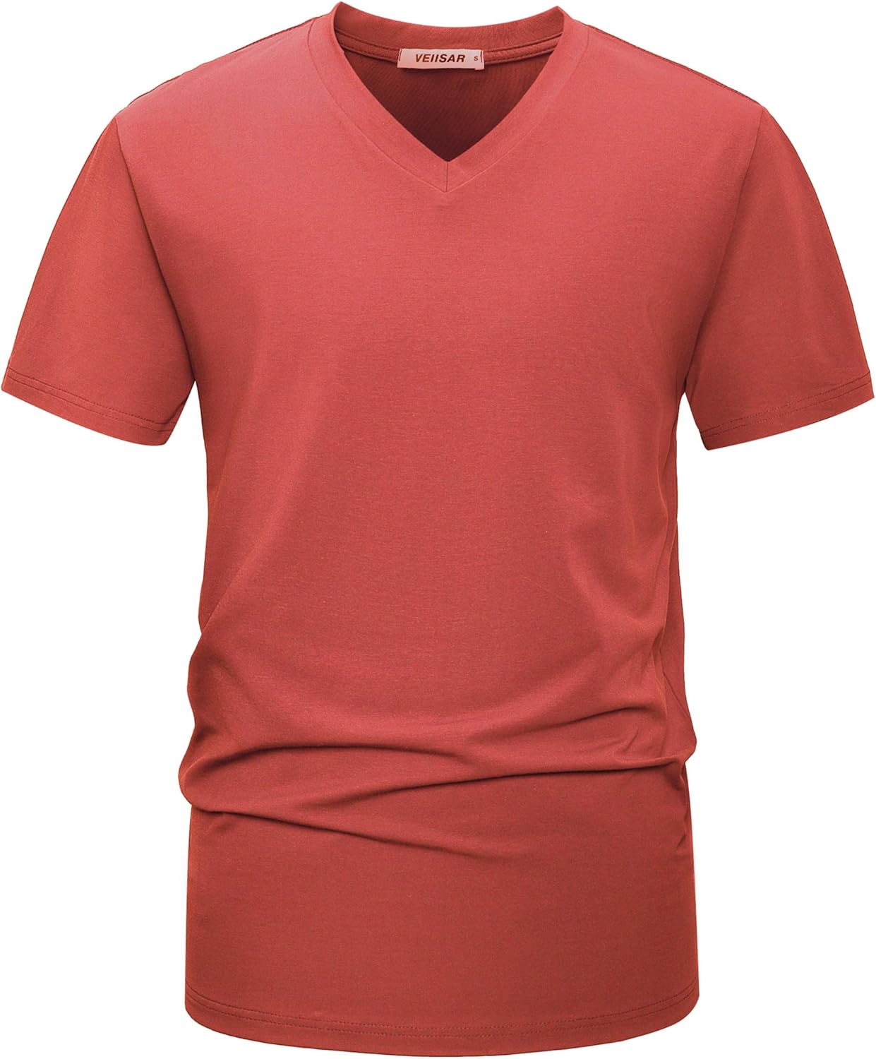 VEIISAR Premium V Neck T Shirts for Men - Modern Fitted Tees Vneck Undershirts