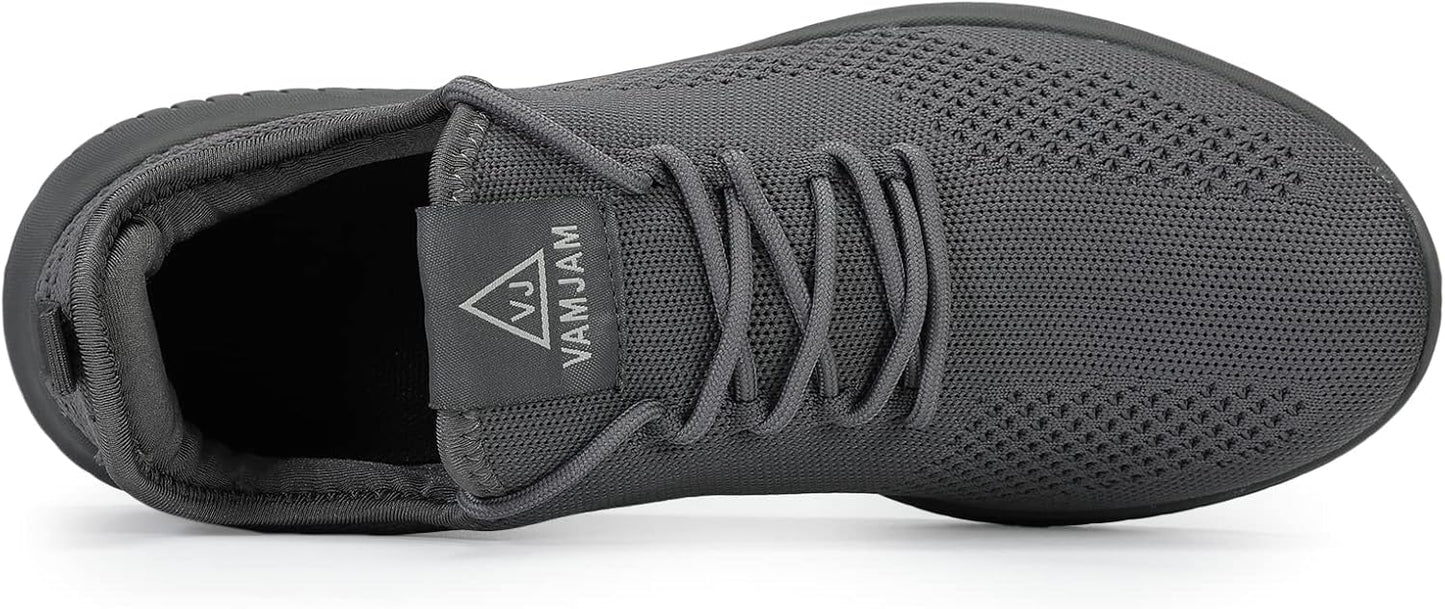 VAMJAM Men's Running Shoes Ultra Lightweight Breathable Walking Shoes Non Slip Athletic Fashion Sneakers Mesh Workout Casual Sports Shoes