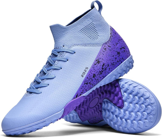 Soccer Cleats for Mens Womens Indoor Soccer Shoes Unisex Baseball Turf Shoes Youth Rugby Shoes Adult AG FG TF Football Boots Wide Training Sneaker