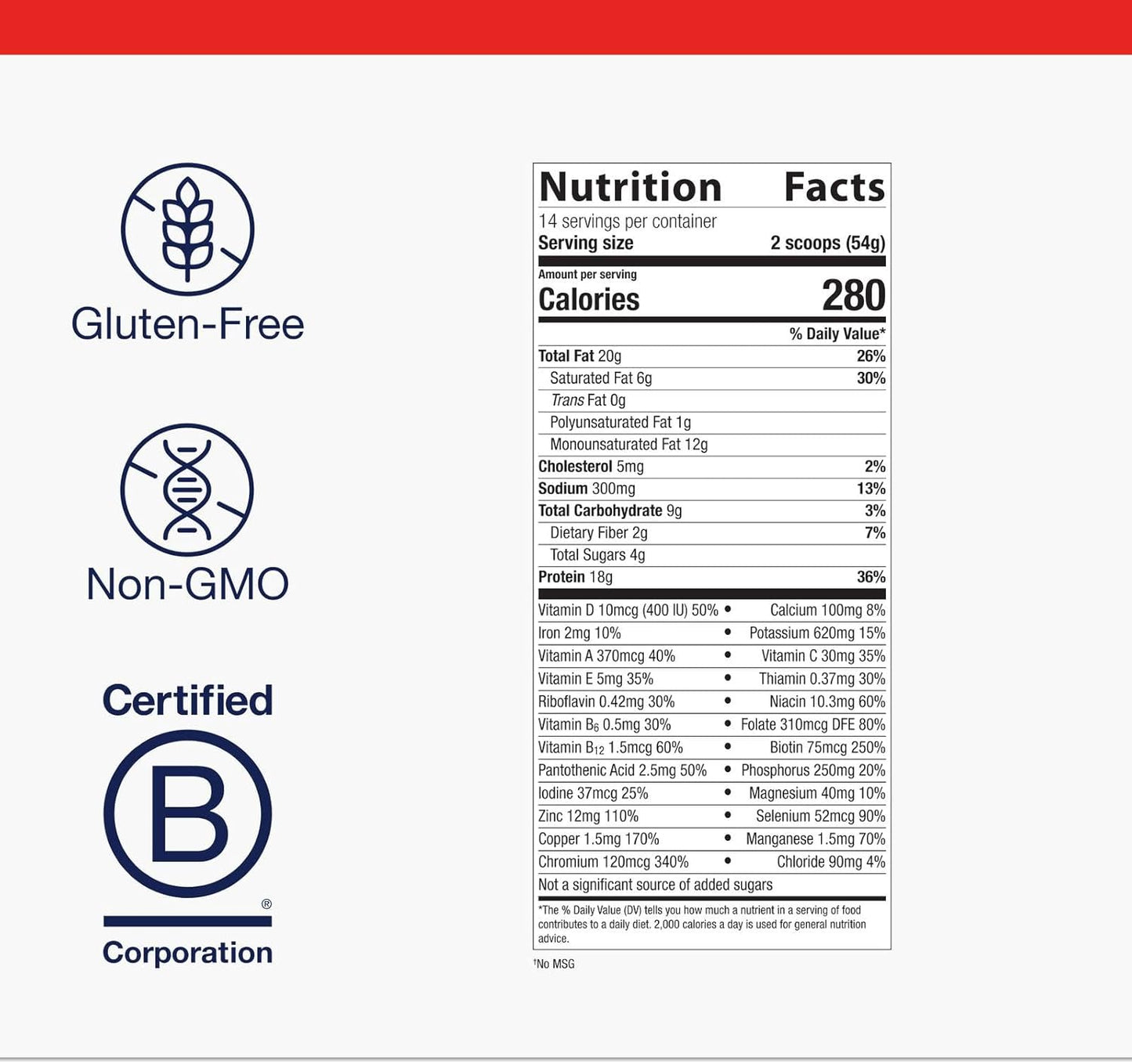 Metagenics Ketogenic Shake - Ketogenic Diet Protein Shake - 25 Vitamins & Minerals - With Biotin, Calcium, Iron & Manganese - Non-GMO & Gluten-Free - Chocolate - 14 Servings