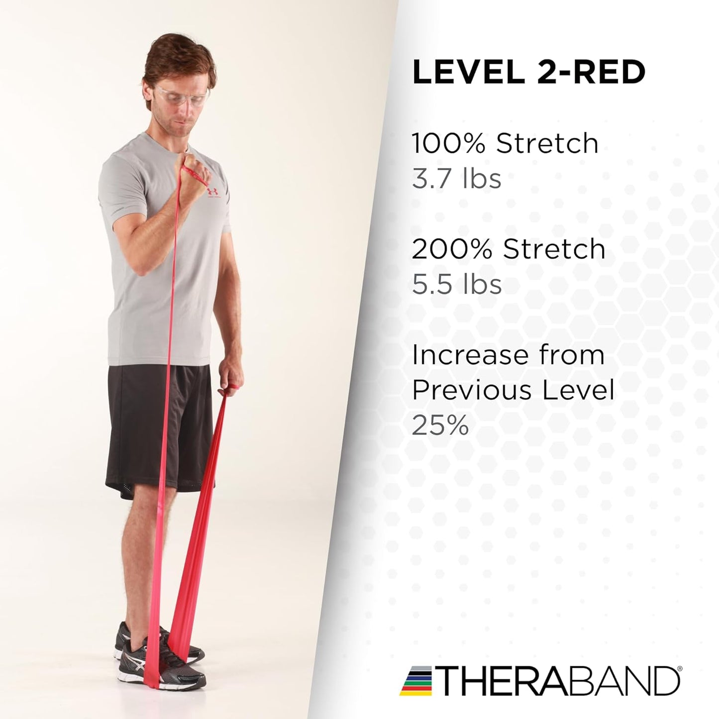 THERABAND Resistance Bands, 50 Yard Roll Professional Latex Elastic Fitness Band For Upper & Lower Body & Core Exercise, Physical Therapy, Pilates, Yoga, Stretching, Home Workouts, & Rehab