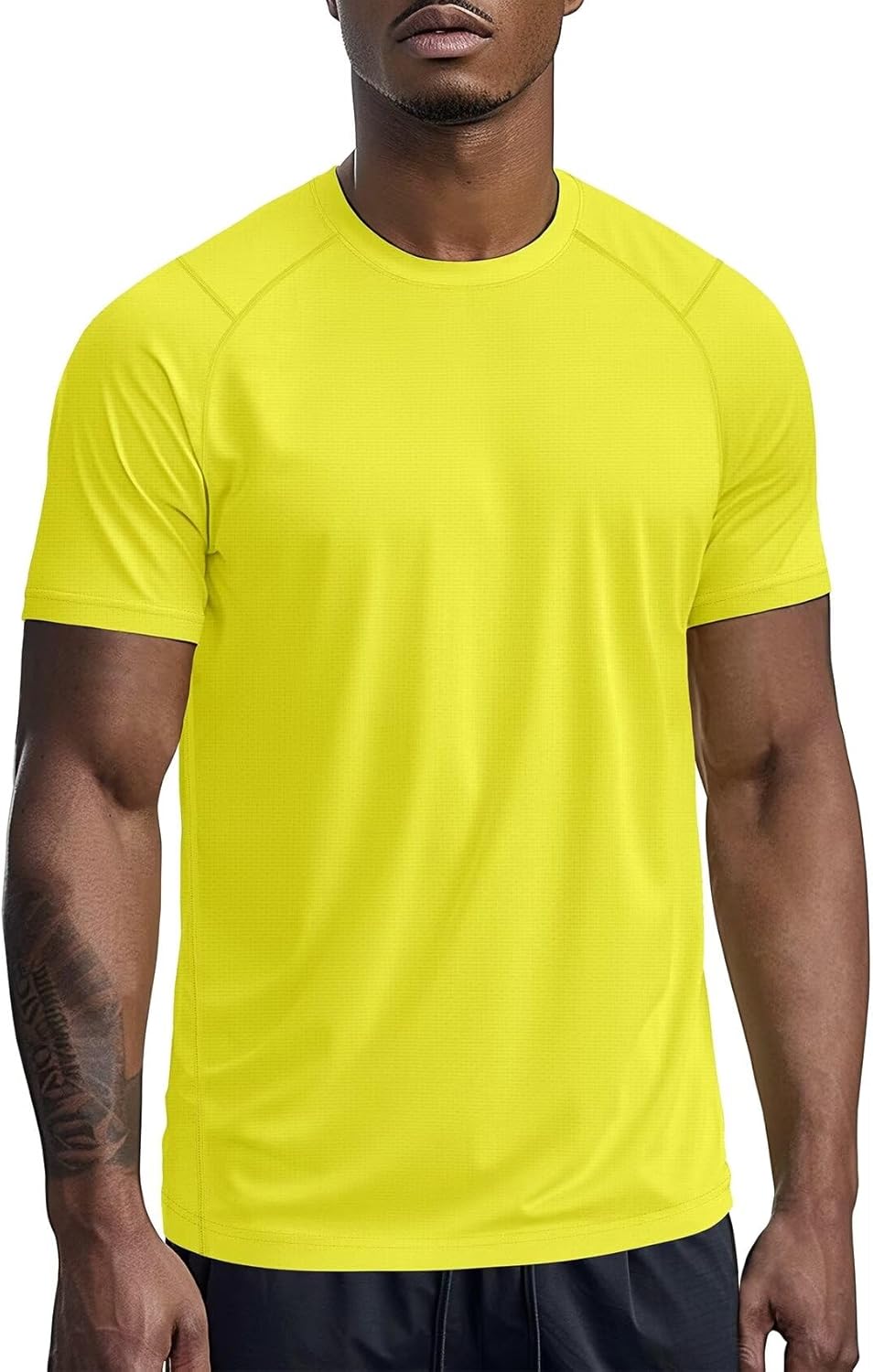 Zengjo Mens Athletic Shirts Short Sleeve Quick Dry Gym Workout Running Exercise T-Shirt Moisture Wikcing Sports Tee Top