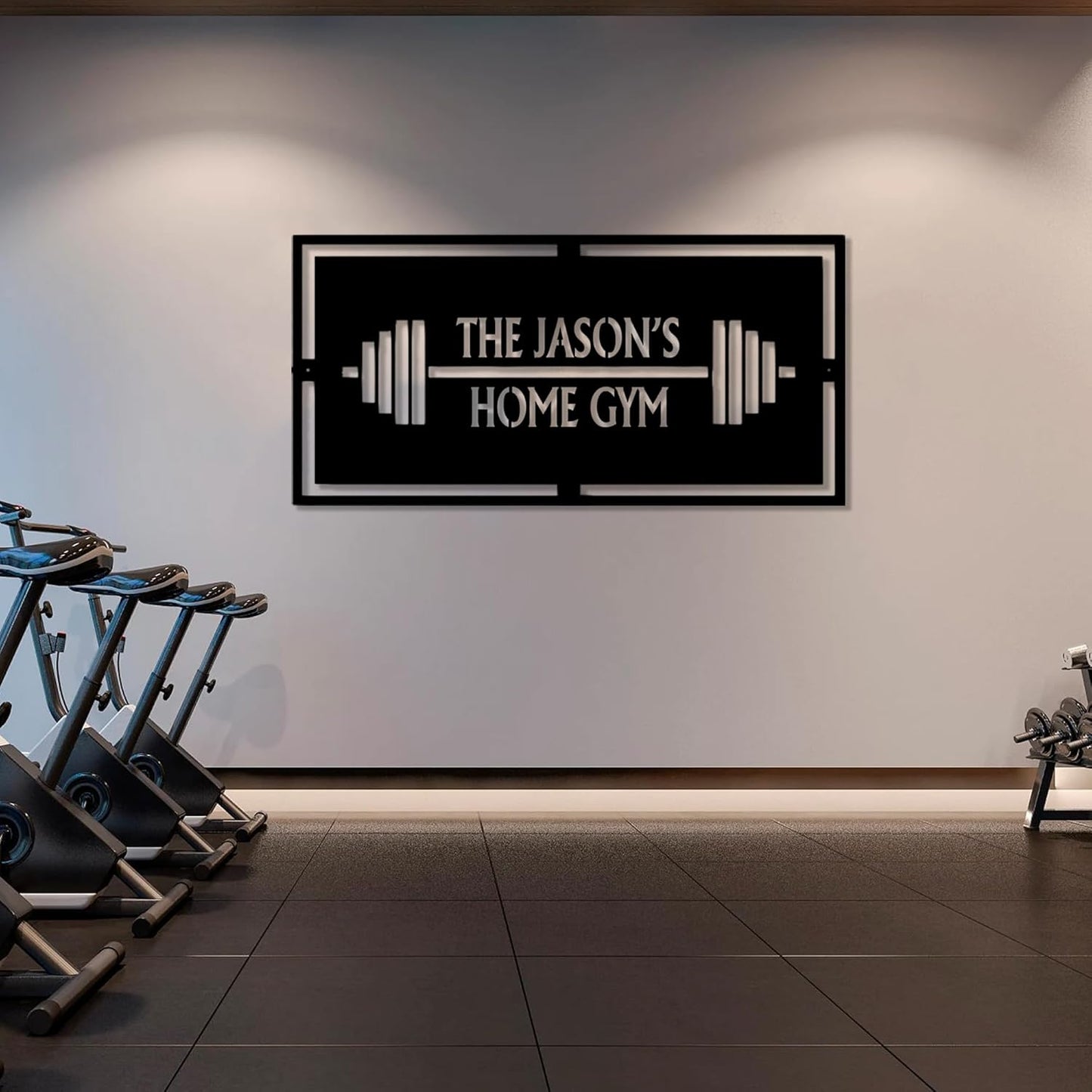 Luxury Personalized Gym Metal Sign, Gym Cut Metal Wall Art, Fitness Home Decor, Gifts for Fitness Lovers, Workout Room Sign