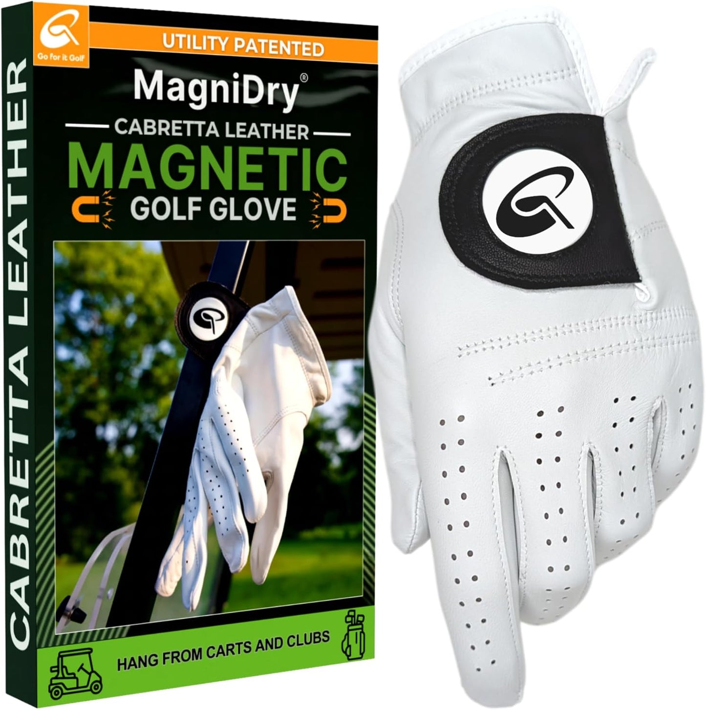 Golf Glove – Voted #1 for Comfort at The Professional Golf Merchandise Show in Orlando – Premium Cabretta Leather, Magnet-Driven Airflow to Stay Dry Between Shots