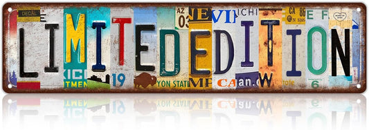 Vintage Limited Edition Wall Decor Street Signs Metal Tin Signs 16 x 4 Inches