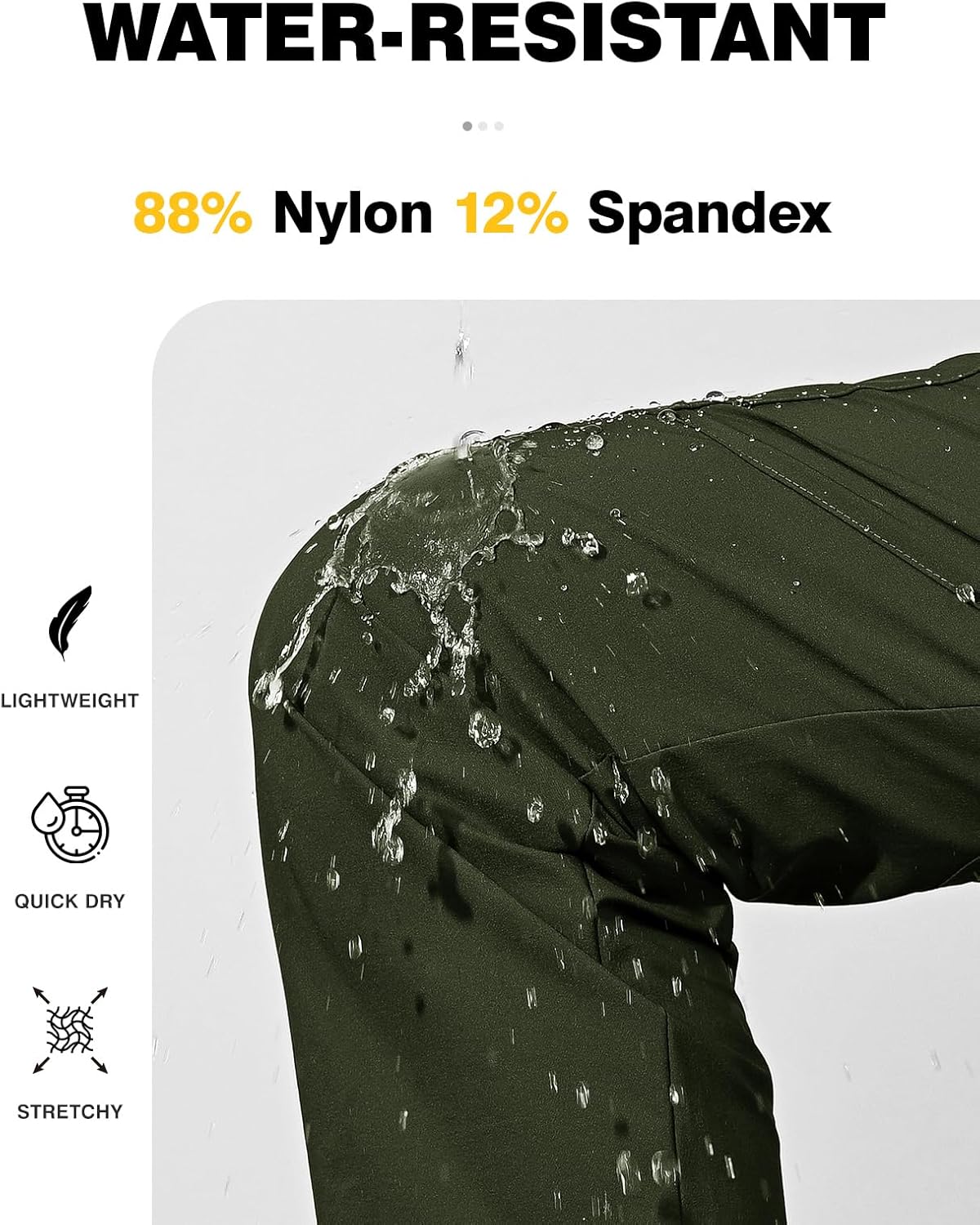 TBMPOY Women's Hiking Cargo Pants Lightweight Water Resistant Quick Dry Fishing Camping Travel Work Pant with 6 Pockets