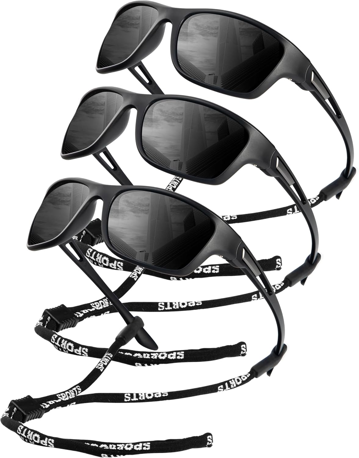 KALIYADI Polarized Sunglasses for Men, Sports Sun Glasses for Driving Cycling Fishing with UV protection