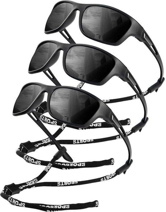 KALIYADI Polarized Sunglasses for Men, Sports Sun Glasses for Driving Cycling Fishing with UV protection