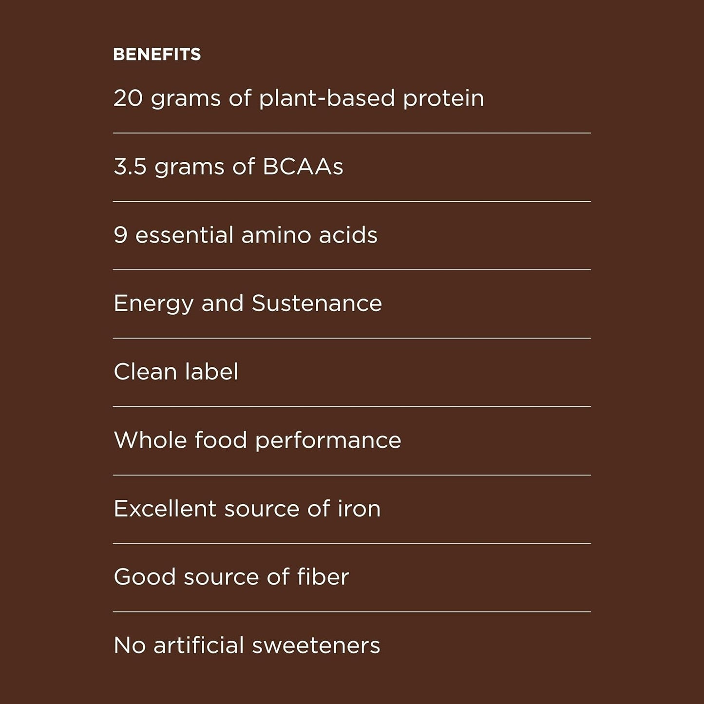 Possible Protein Powder Chocolate Cacao - 20g of Vegan, Plant-Based Protein Mix - Non-GMO, Non-Dairy, Gluten-Free - 3.5g of BCAAs - 9 Essential Amino Acids - 15-Day Supply - 1 Bag, 15 Servings