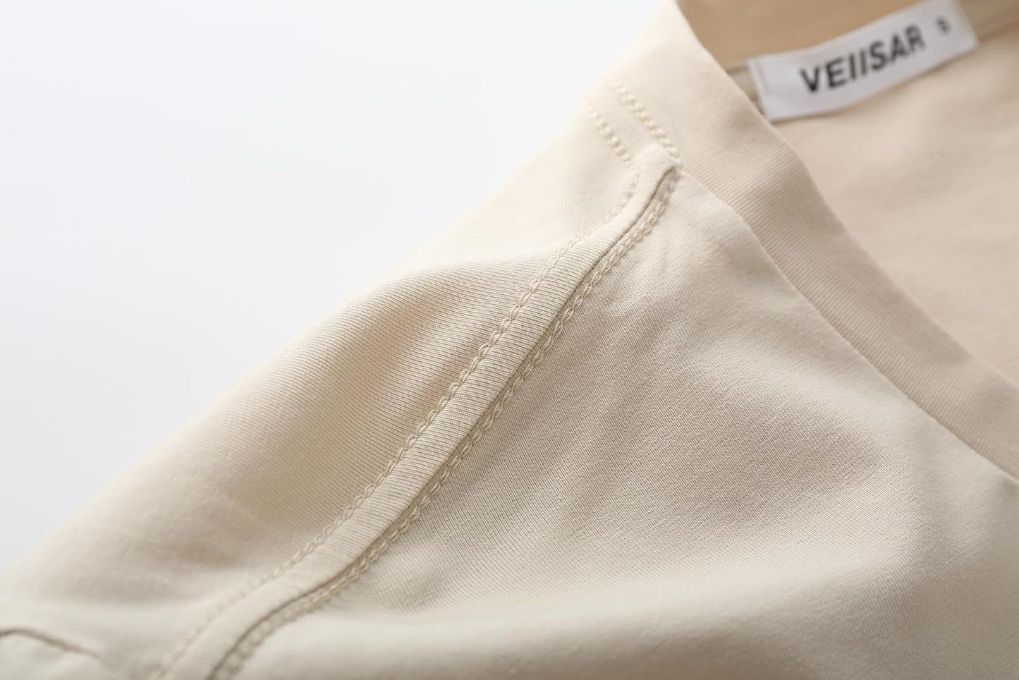 VEIISAR Premium V Neck T Shirts for Men - Modern Fitted Tees Vneck Undershirts