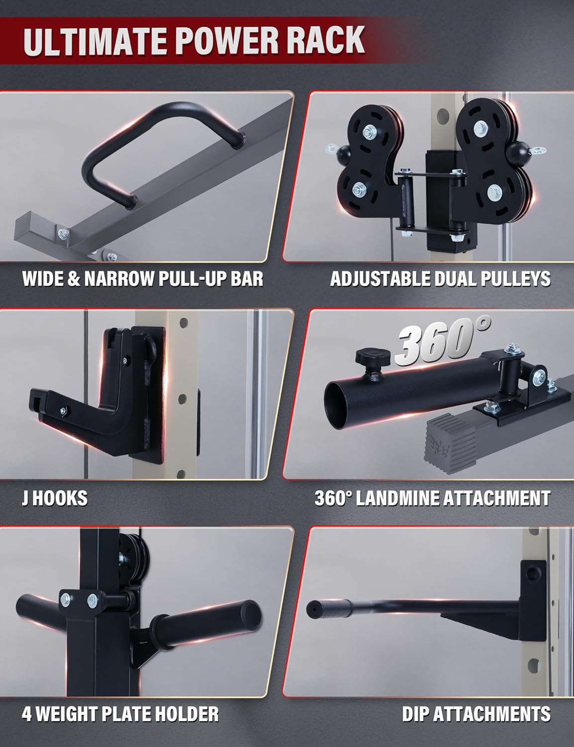 Major Fitness Drone3 Smith△ Machine – All-in-One Home Gym Squat Rack with Weight Bar, Cable Crossover Machine – Heavy-Duty Fitness Equipment for Strength Training and Full-Body Workouts