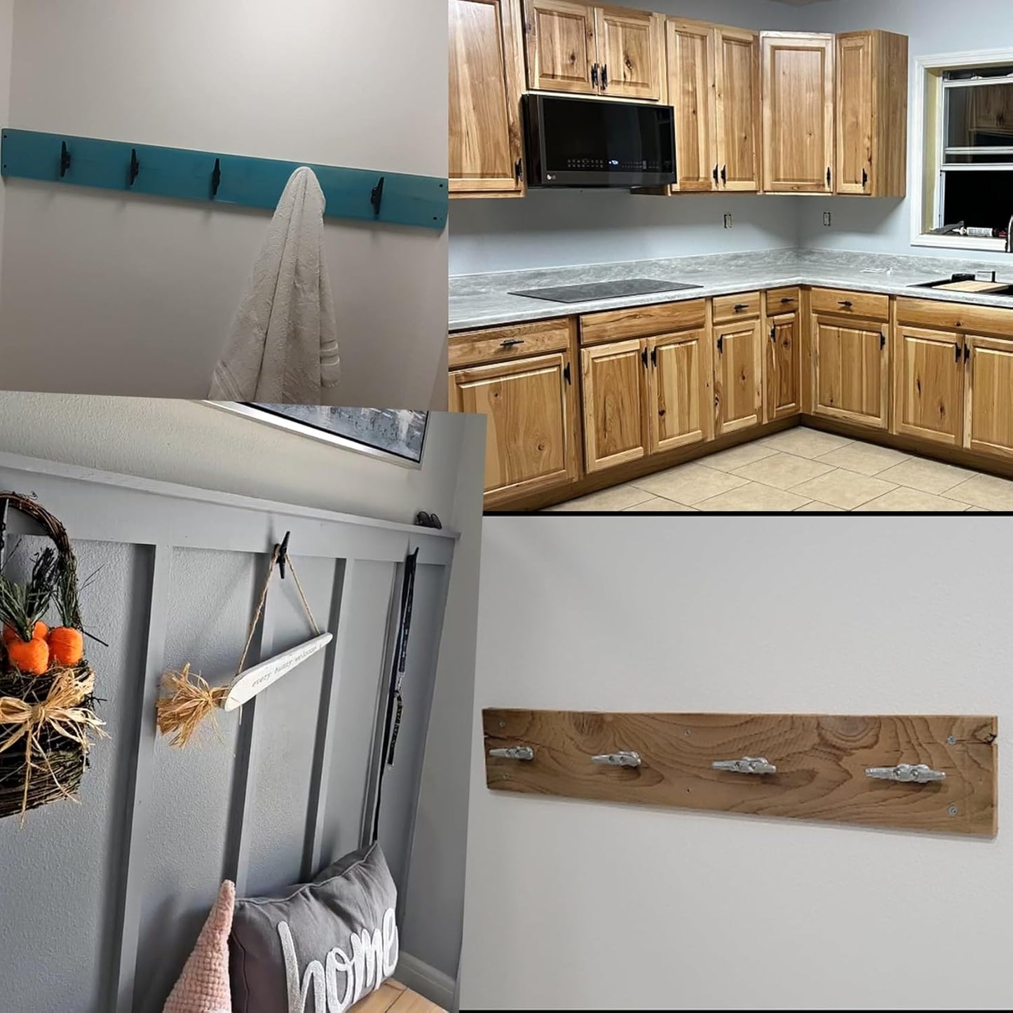 Dock Cleats 6/8/10 inch With Hardware,Electrophoretic Coated Black Boat Cleat Dock Boat Cleats,Rope Cleat Boat Dock Cleats Ideal for Boat Docks, Decks, Piers for Tying up Boats (2,4,6,8,12 Pack)