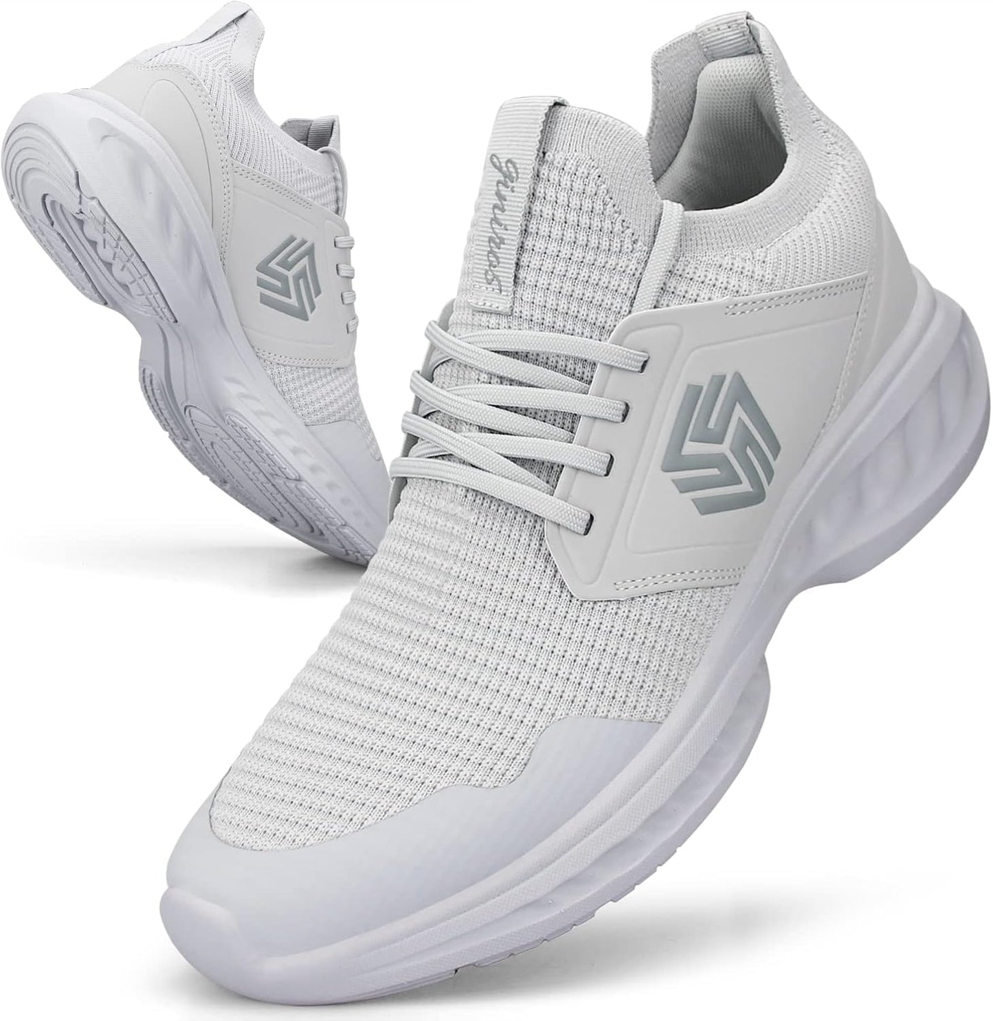 Mens Slip On Walking Shoes Non Slip Running Shoes Breathable Workout Shoes Lightweight Gym Sneakers