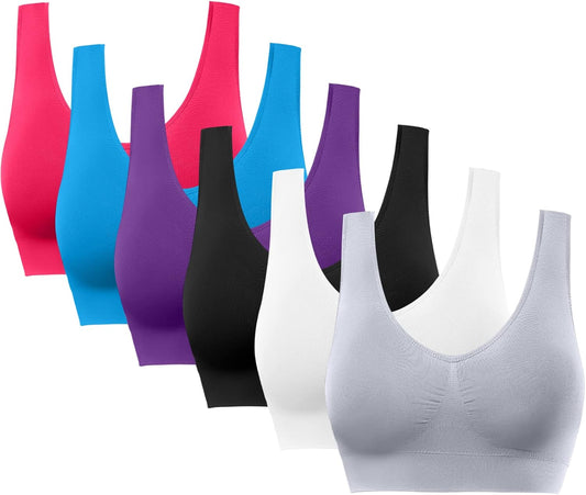 BESTENA Sports Bras for Women, Seamless Comfortable Yoga Bra with Removable Pads