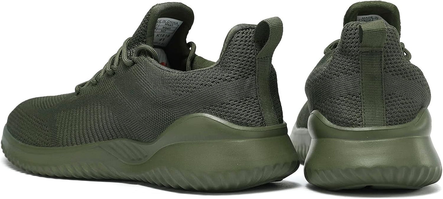 Men's Non Slip Running Shoes Ultra Light Breathable Casual Walking Shoes Fashion Sneakers Mesh Workout Sports Shoes