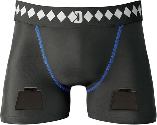 Diamond MMA Hockey Jock Short with Built-in Jock Strap & Athletic Cup Pocket