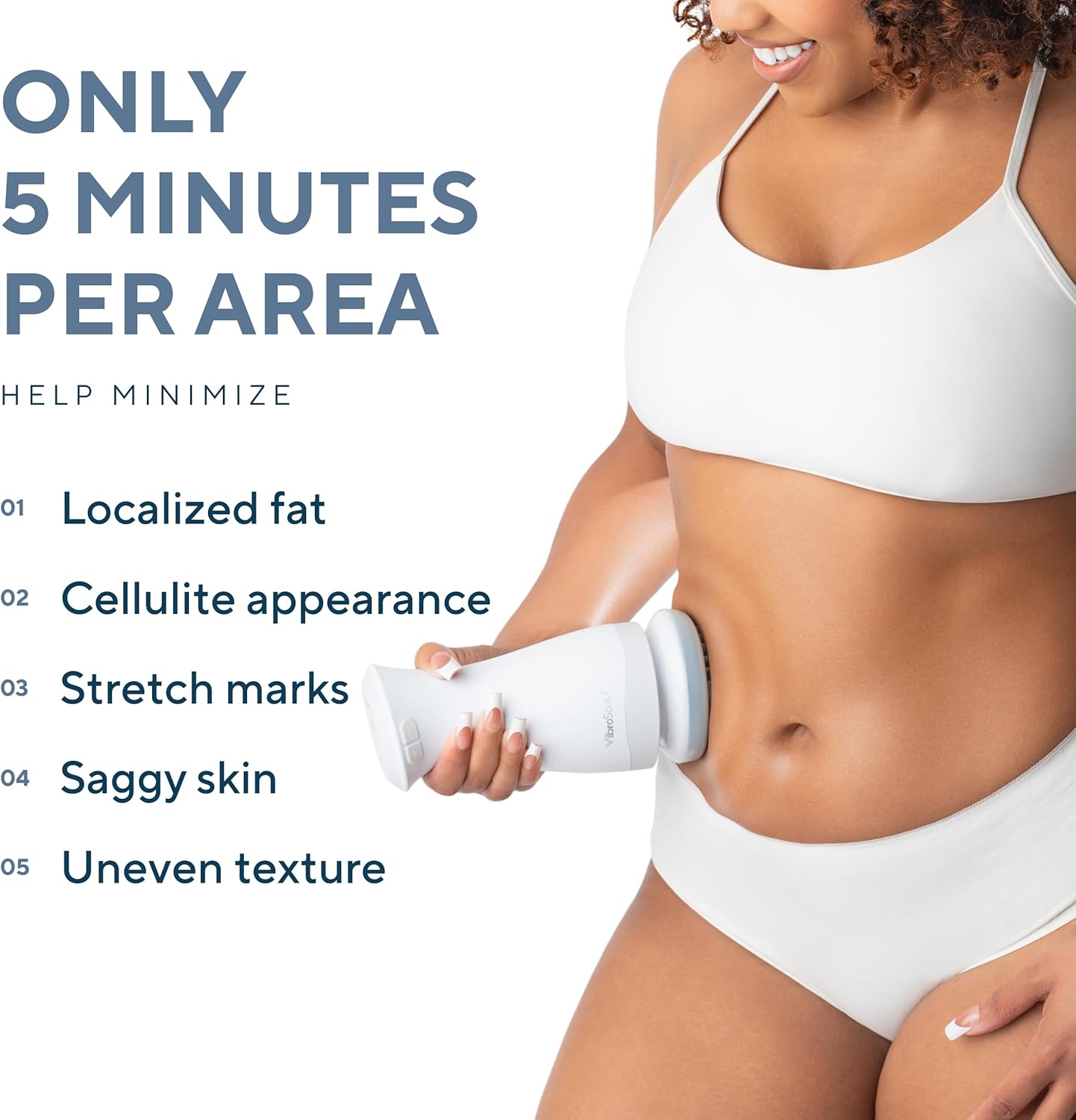 Vibro Sculpt PRO Anti-Cellulite Body Sculptor for Lymphatic Drainage - Micro Vibration Technology - Wireless & Lightweight Ergonomic Massage Gun for Women – Built for Toning & Smoother-Looking Skin