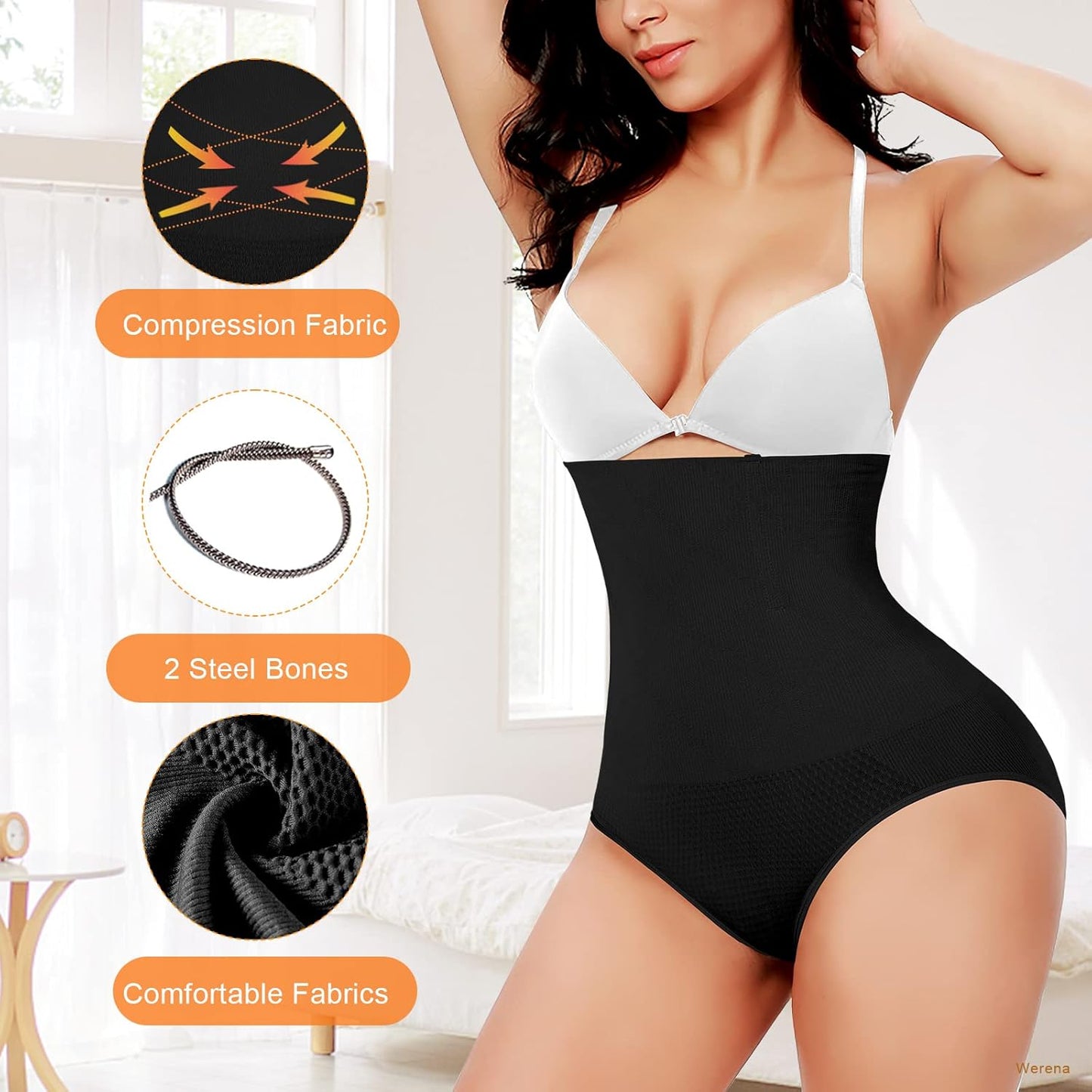 Tummy Control Shapewear Panties for Women High Waisted Body Shaper Slimming Shapewear Underwear Girdle Panty