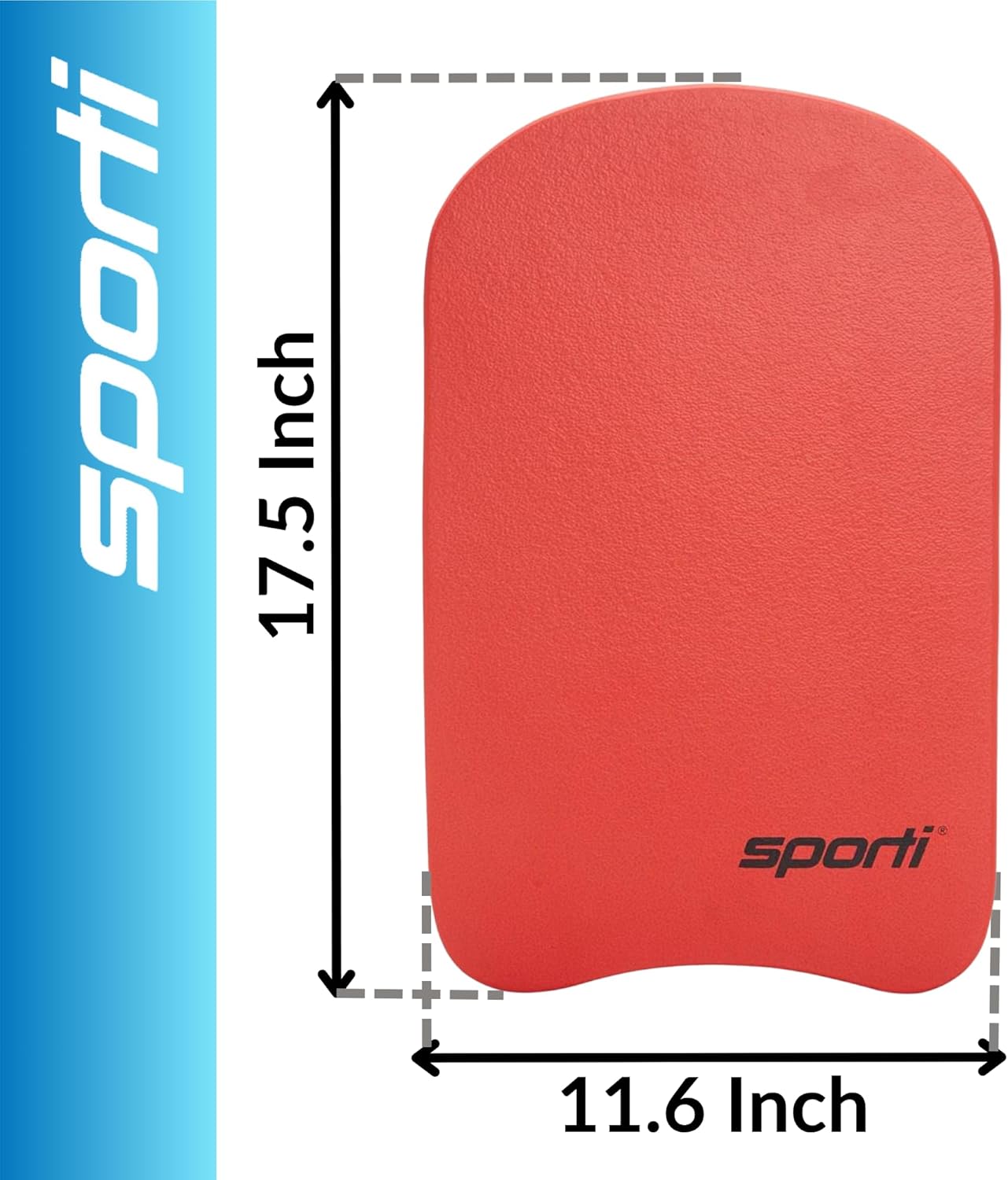 Sporti Adult Kickboard for Swim Training - Swimming Kickboard for Men Women, Water Board for Adult, Swimming Training Aid