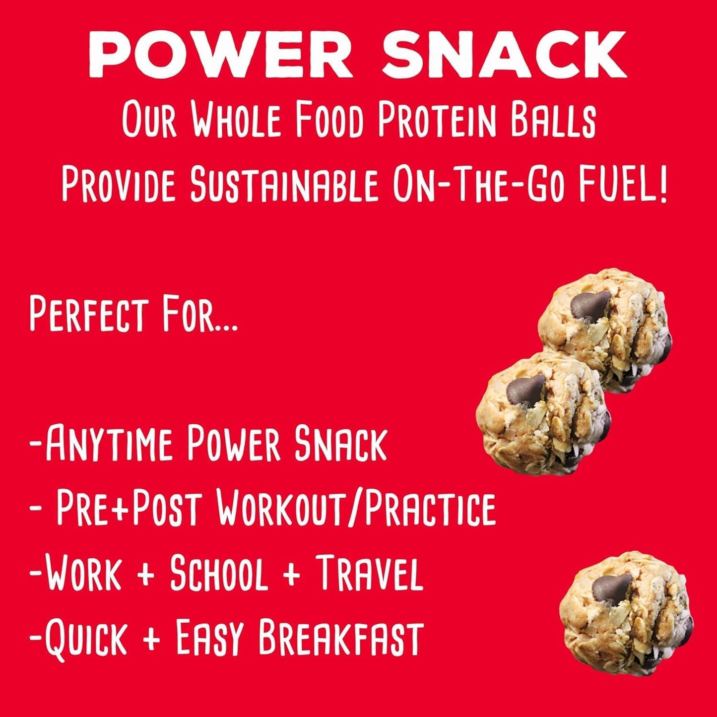 simplyFUEL Ultimate Protein Ball Variety Pack - Whole Food Balls with Probiotics - 8g Protein Snack - Gluten Free Energy Balls (10 Packs)
