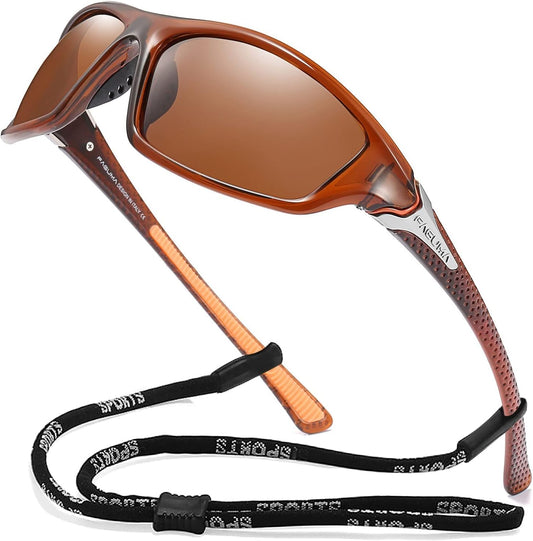FAGUMA Sports Polarized Sunglasses For Men Cycling Driving Fishing UV400 Protection