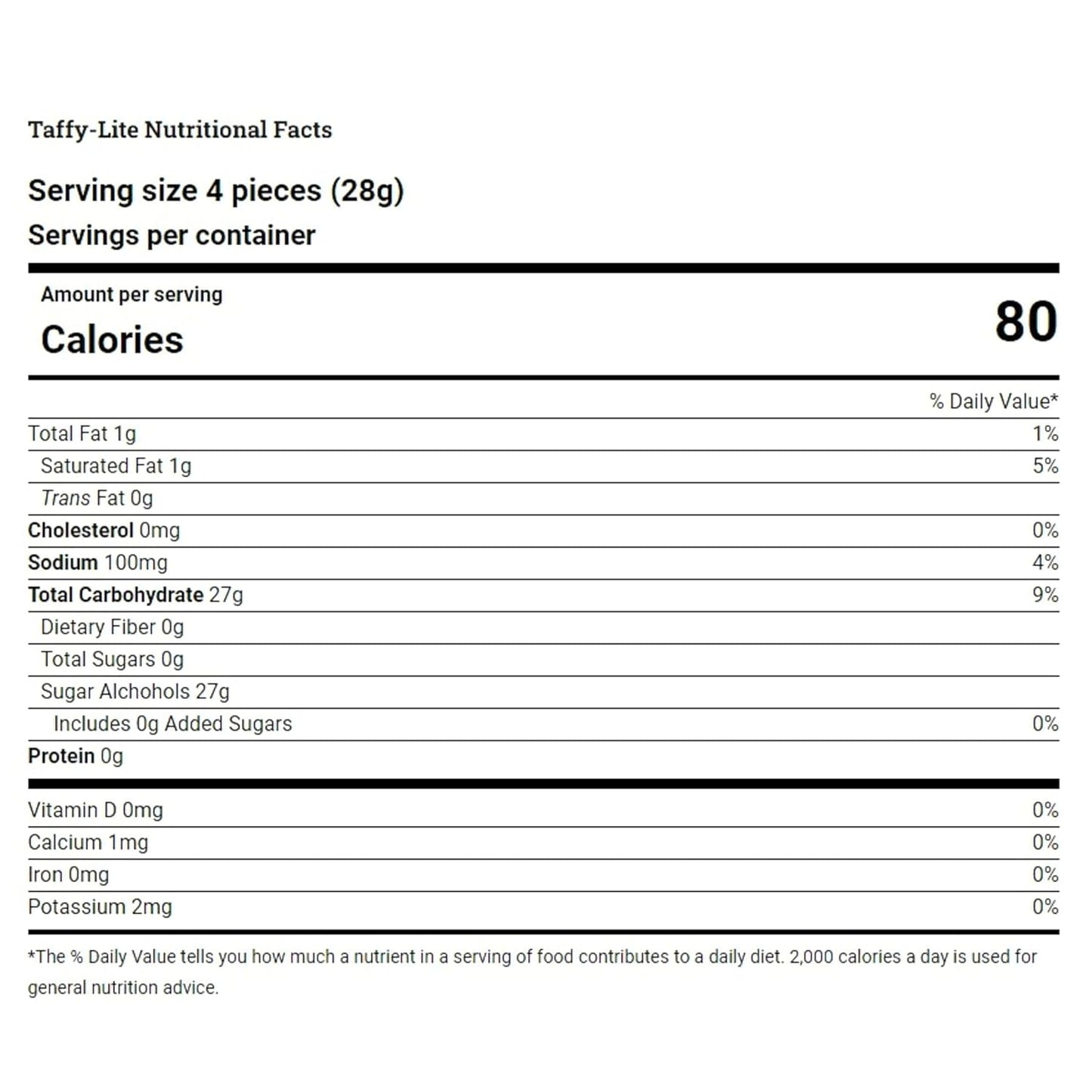 Sugar Free Blue Raspberry Salt Water Taffy - 1lb (16oz) Bulk Bag Individually Wrapped Soft, Chewy, Nut Free, Gluten Free, Diabetic & Keto Friendly Gourmet Candy For Taffy Lovers