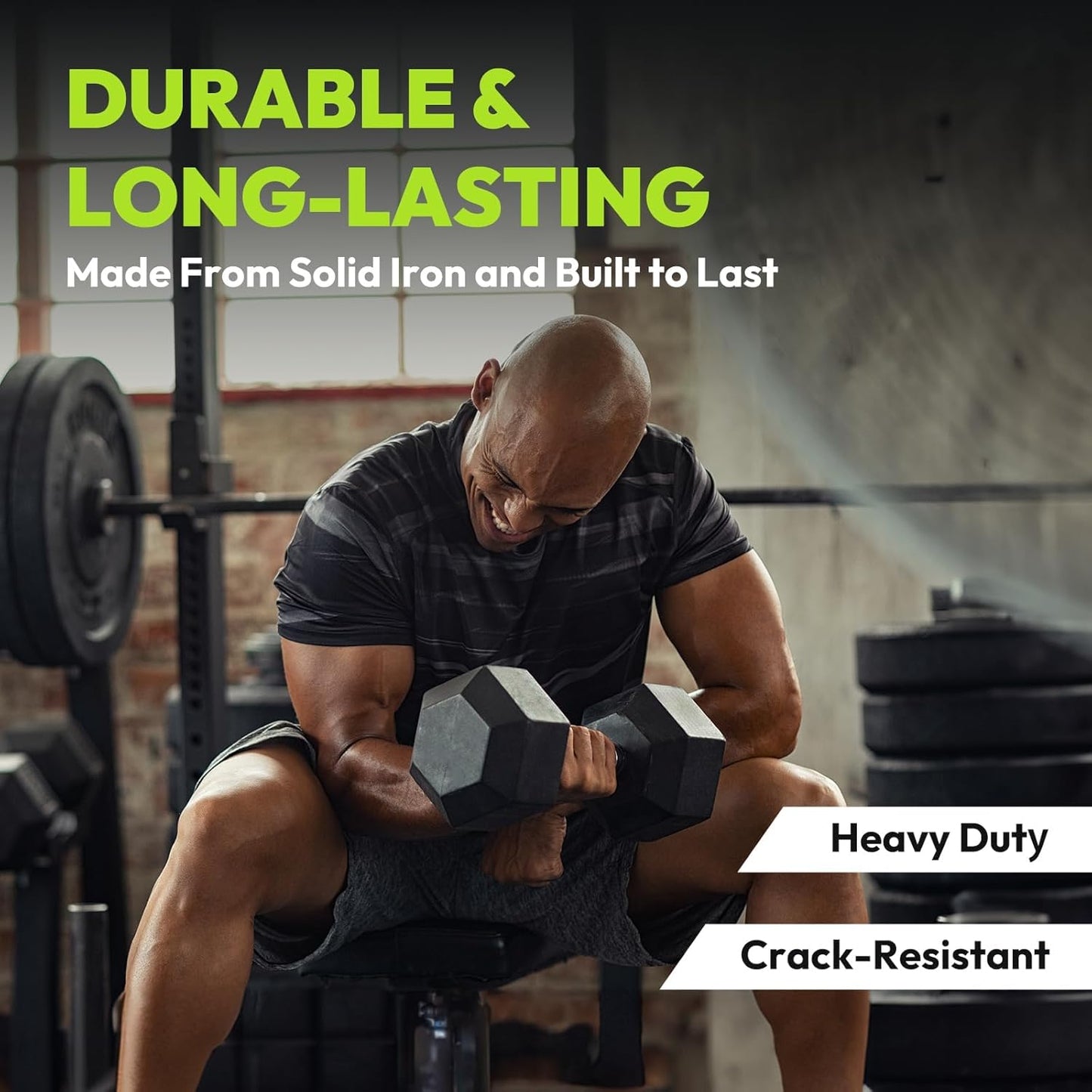 Hex Dumbbell Sets with Rack, 60-550 lb Rubber Encased Exercise & Fitness Dumbbells Set with Rack Option, Hand Weight for Strength Training, Weight Dumbbells