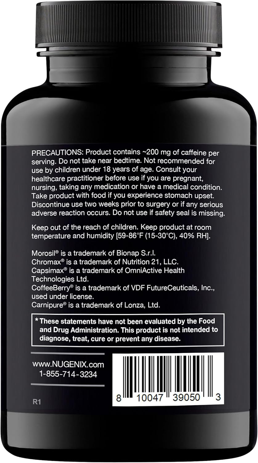Nugenix Thermo - Thermogenic Fat Burner Supplement Pills for Men, Extreme Metabolic Accelerator, 42 Count
