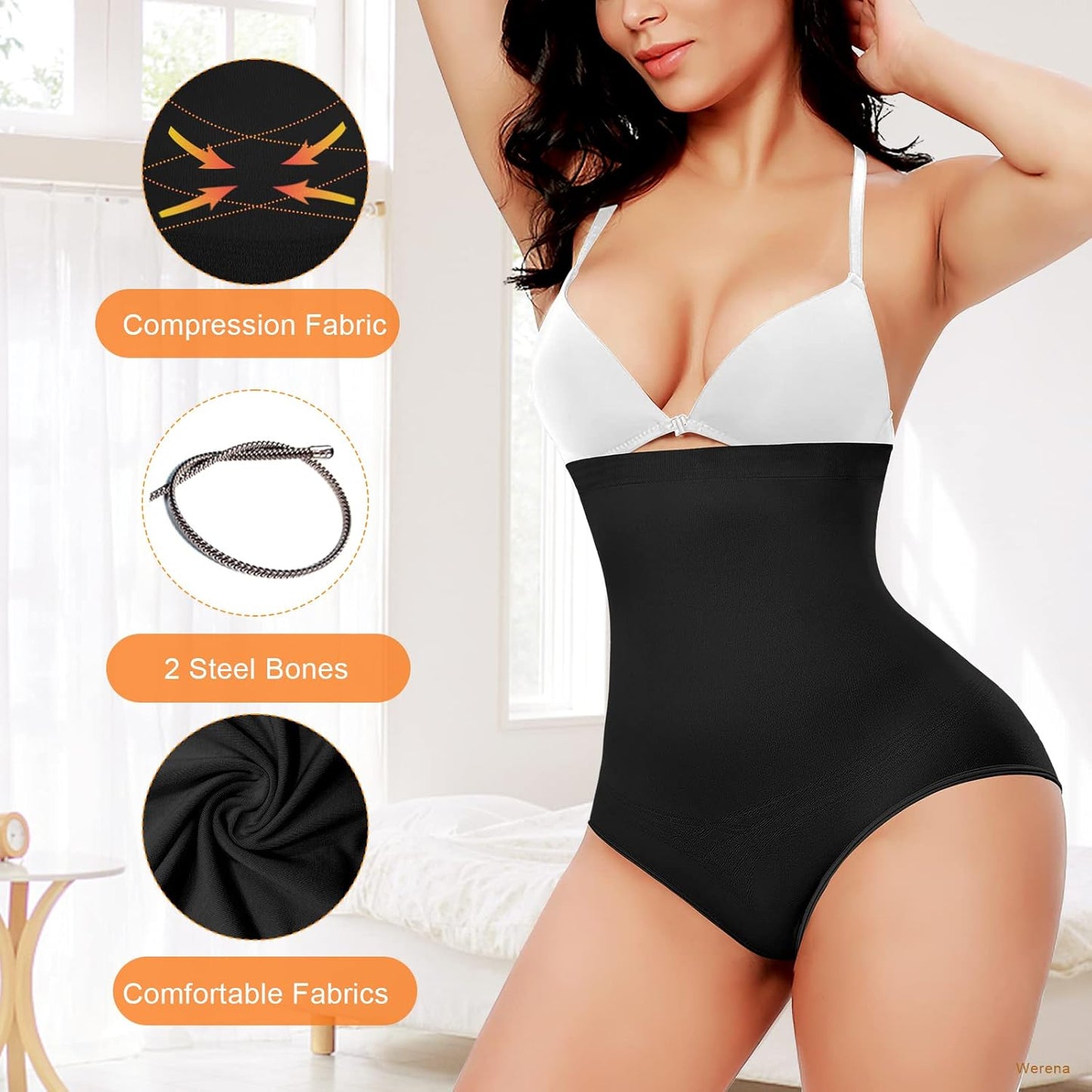 Tummy Control Shapewear Panties for Women High Waisted Body Shaper Slimming Shapewear Underwear Girdle Panty